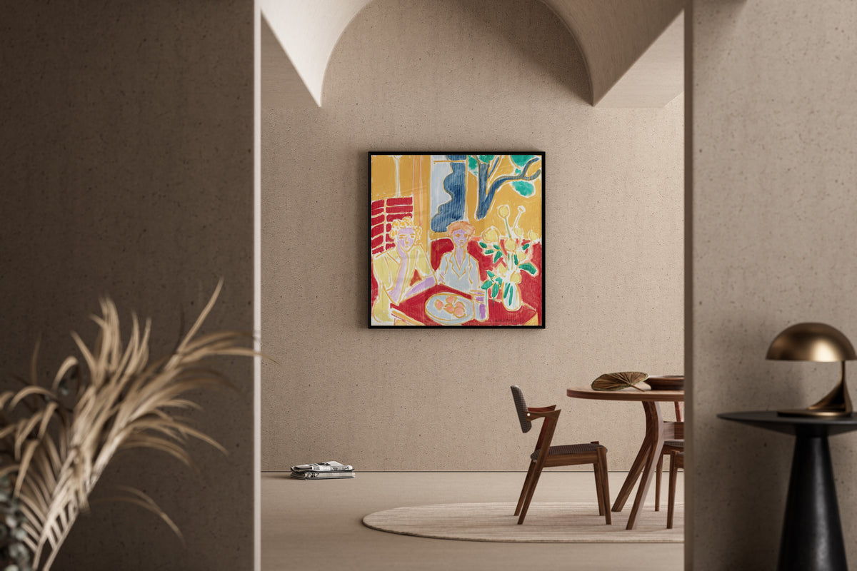 Henri Matisse — Two Girls, Yellow and Red Background | Fine Art Print