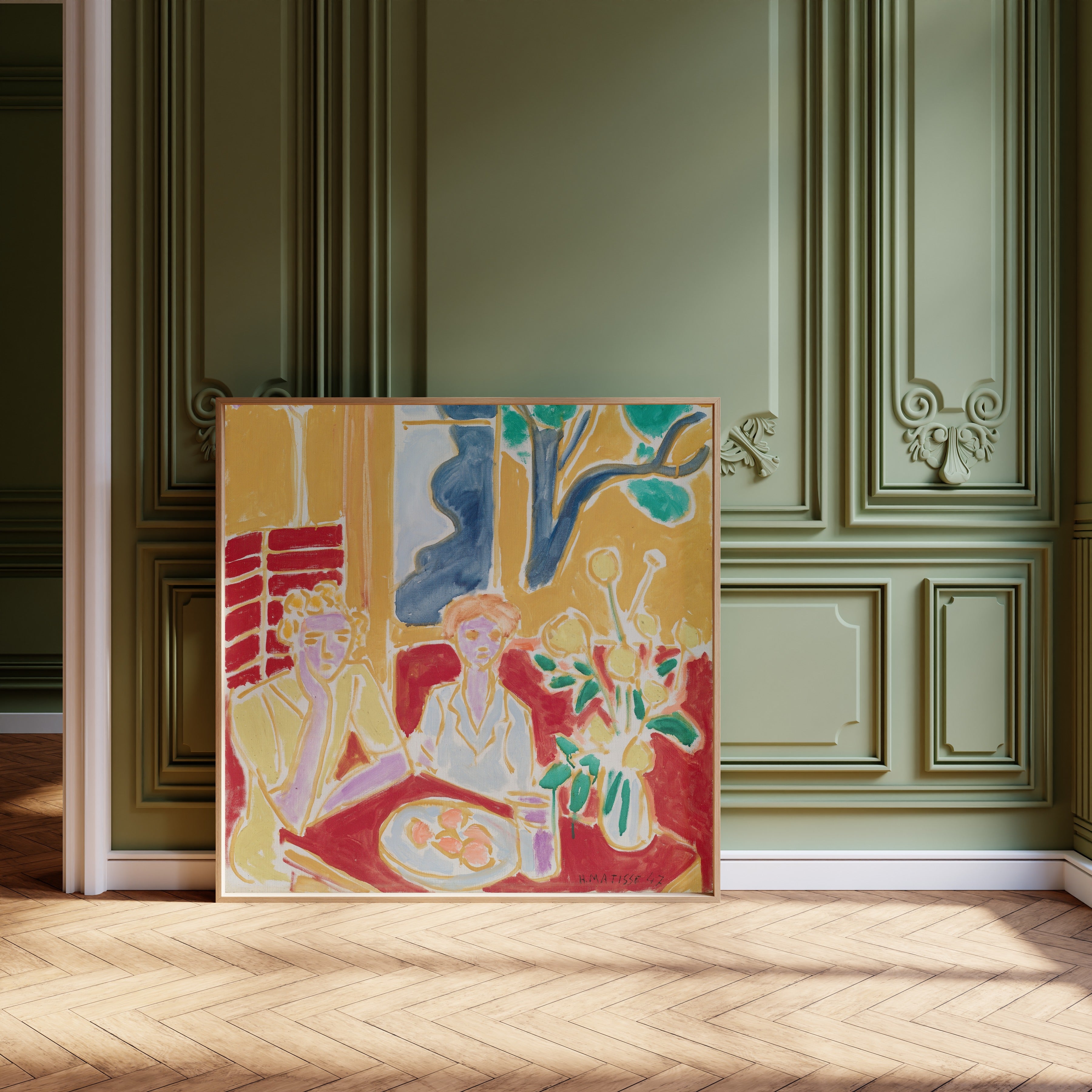 Henri Matisse — Two Girls, Yellow and Red Background | Fine Art Print