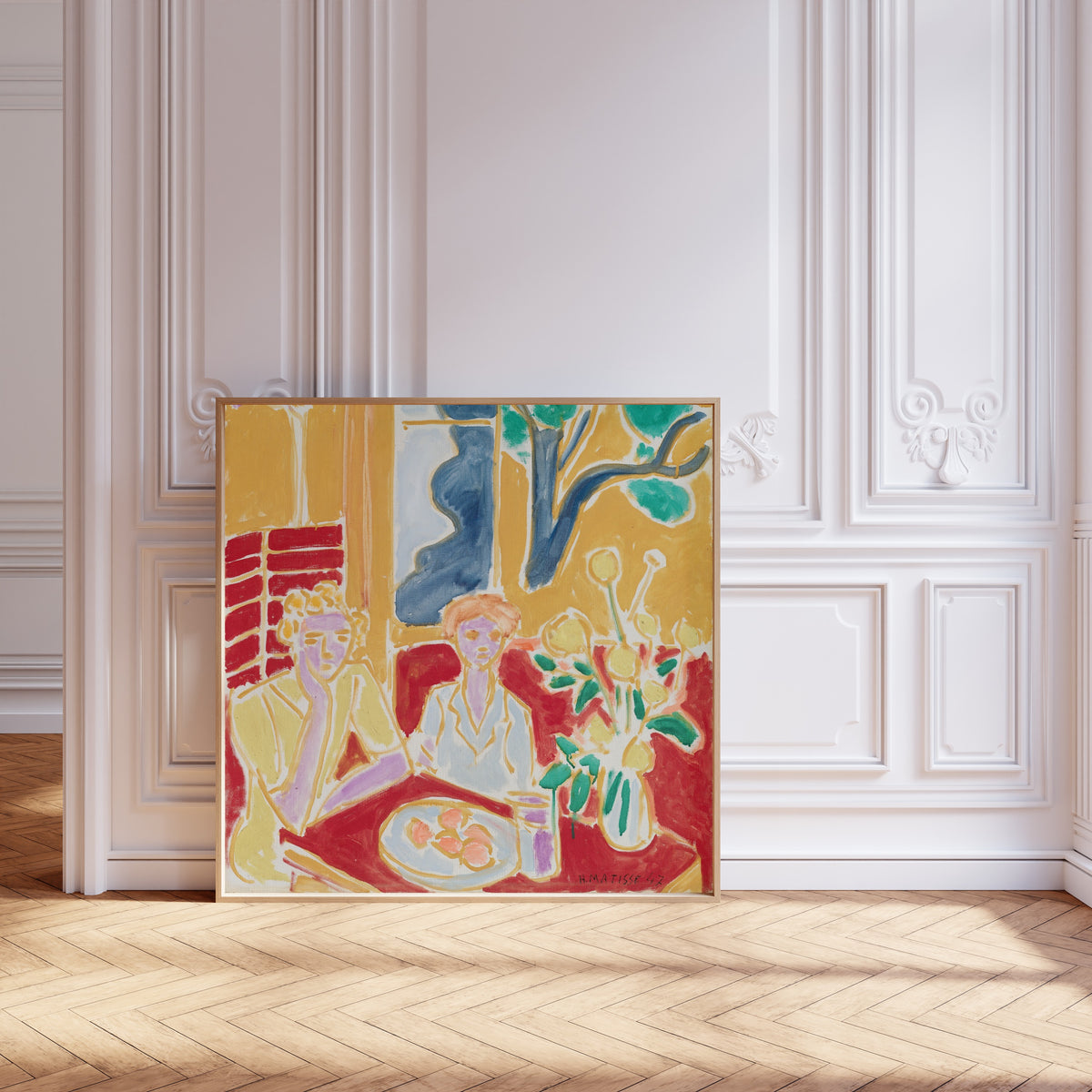 Henri Matisse — Two Girls, Yellow and Red Background | Fine Art Print