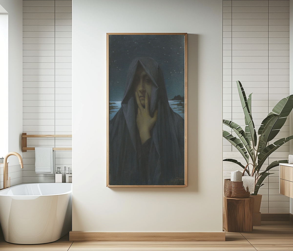 Lucien Lévy-Dhurmer — Silence (Le Silence) | Symbolist Art Print