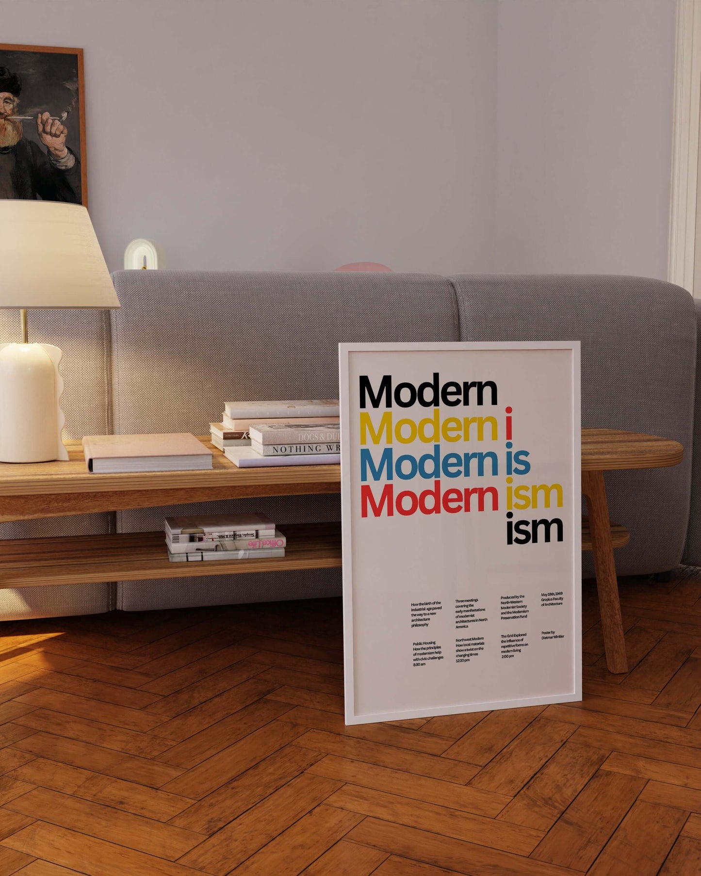 Dietmar Winkler - Modernism | Minimalist Typography Poster (Available framed or unframed) - 9ArtPrints