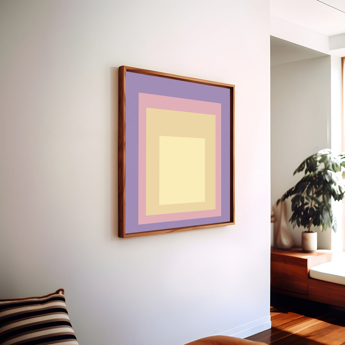 Dusk — Homage to the Square | Mid-Century Modern Art Print - 9ArtPrints