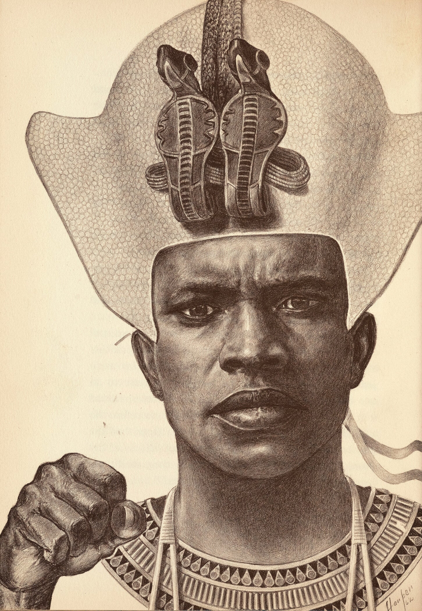 E. Harper Johnson — Piankhy the Great, Plate 9 | African History Art Print - 9ArtPrints