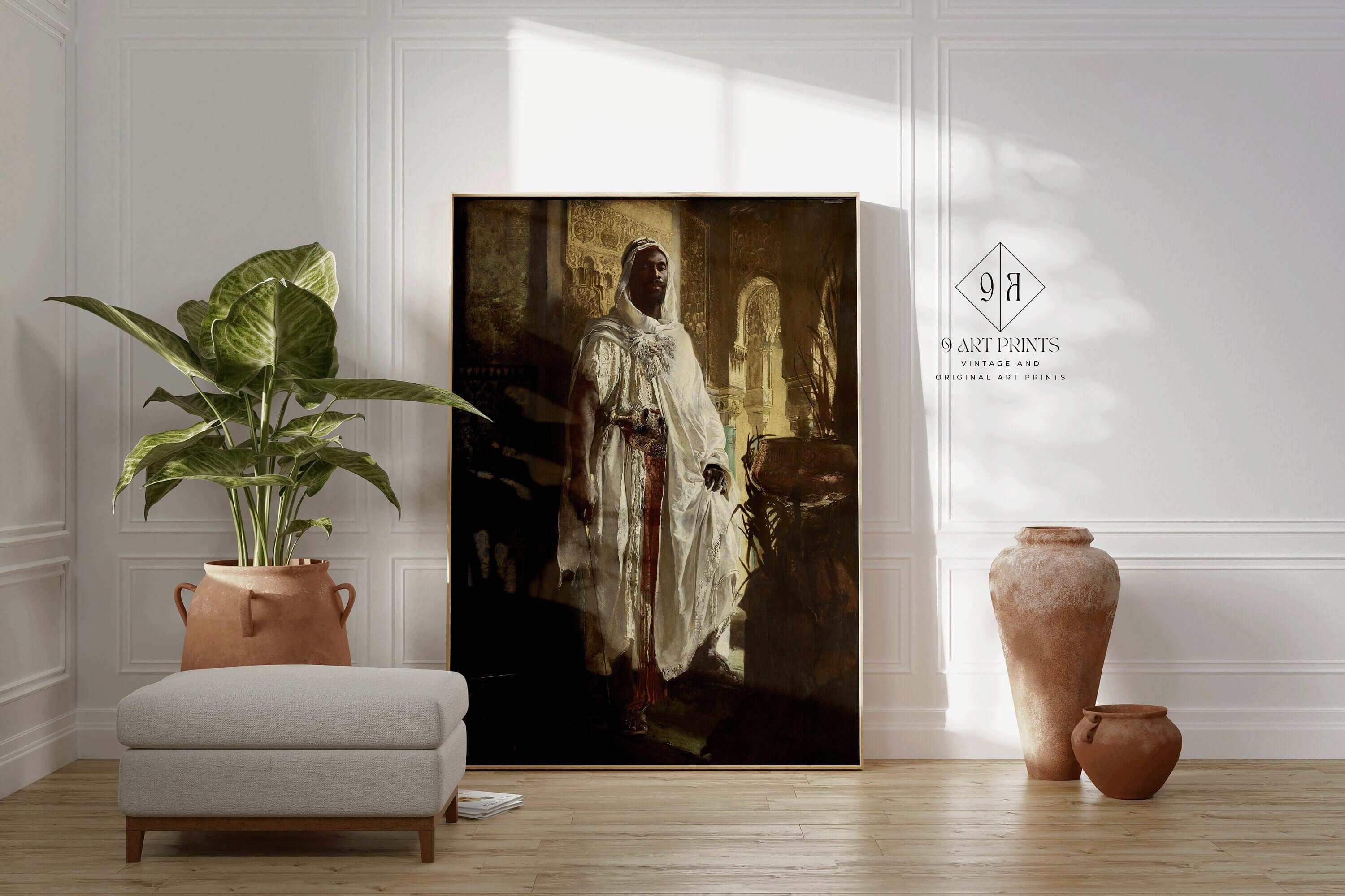 Eduard Charlemont - The Moorish Chief | Famous Orientalist Art (available framed or unframed) - 9ArtPrints