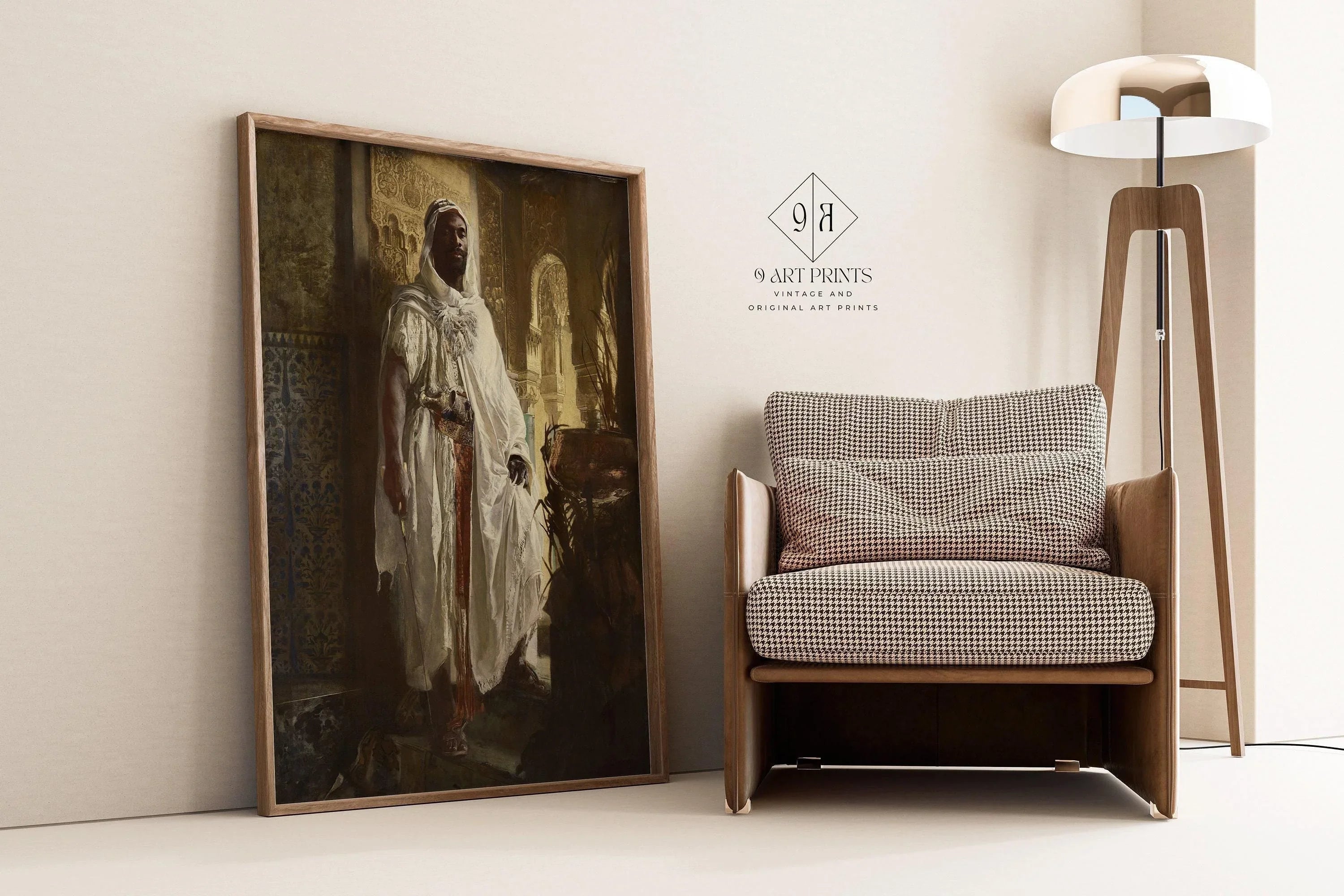 Eduard Charlemont - The Moorish Chief | Famous Orientalist Art (available handframed or unframed) - 9ArtPrints