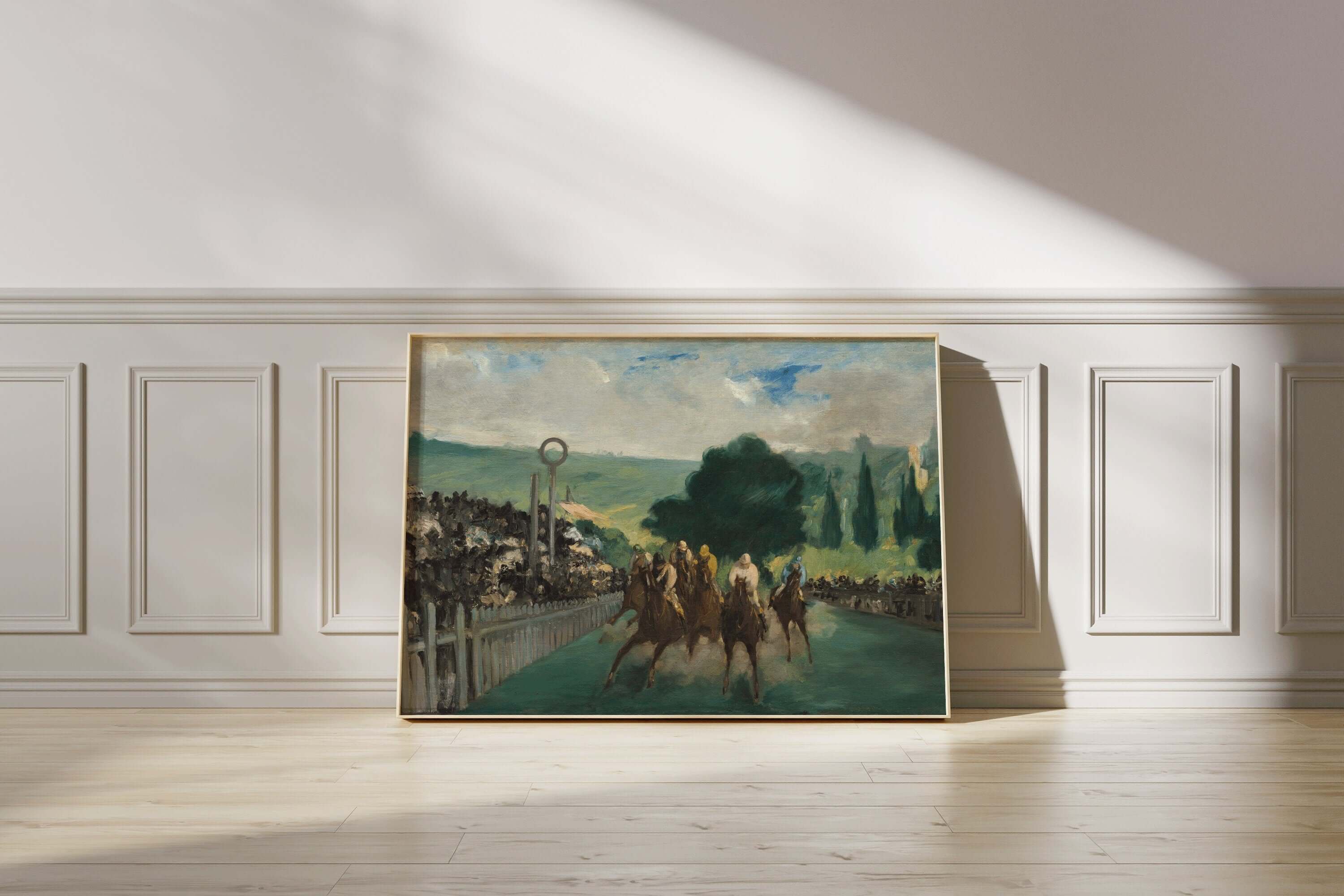 Eduouard Manet - The Races at Longchamps | Famous Art (available framed or unframed) - 9ArtPrints