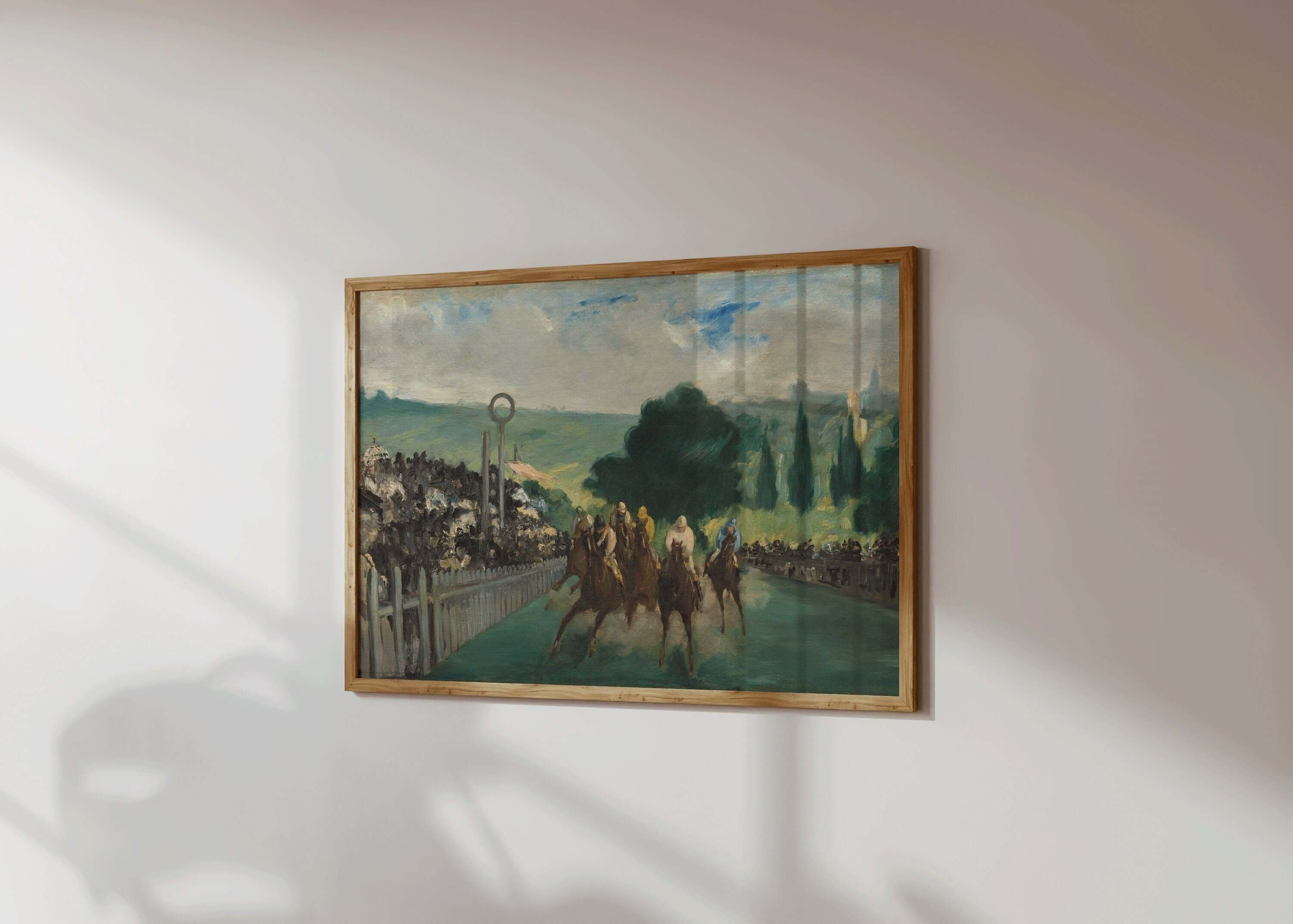 Eduouard Manet - The Races at Longchamps | Famous Art (available framed or unframed) - 9ArtPrints