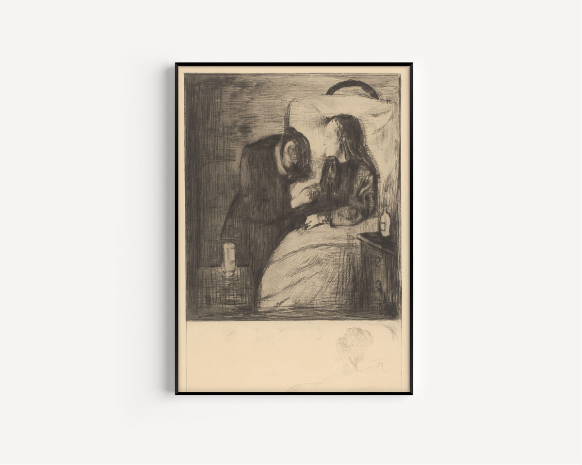 Edvard Munch — The Sick Child | Expressionist Fine Art Print