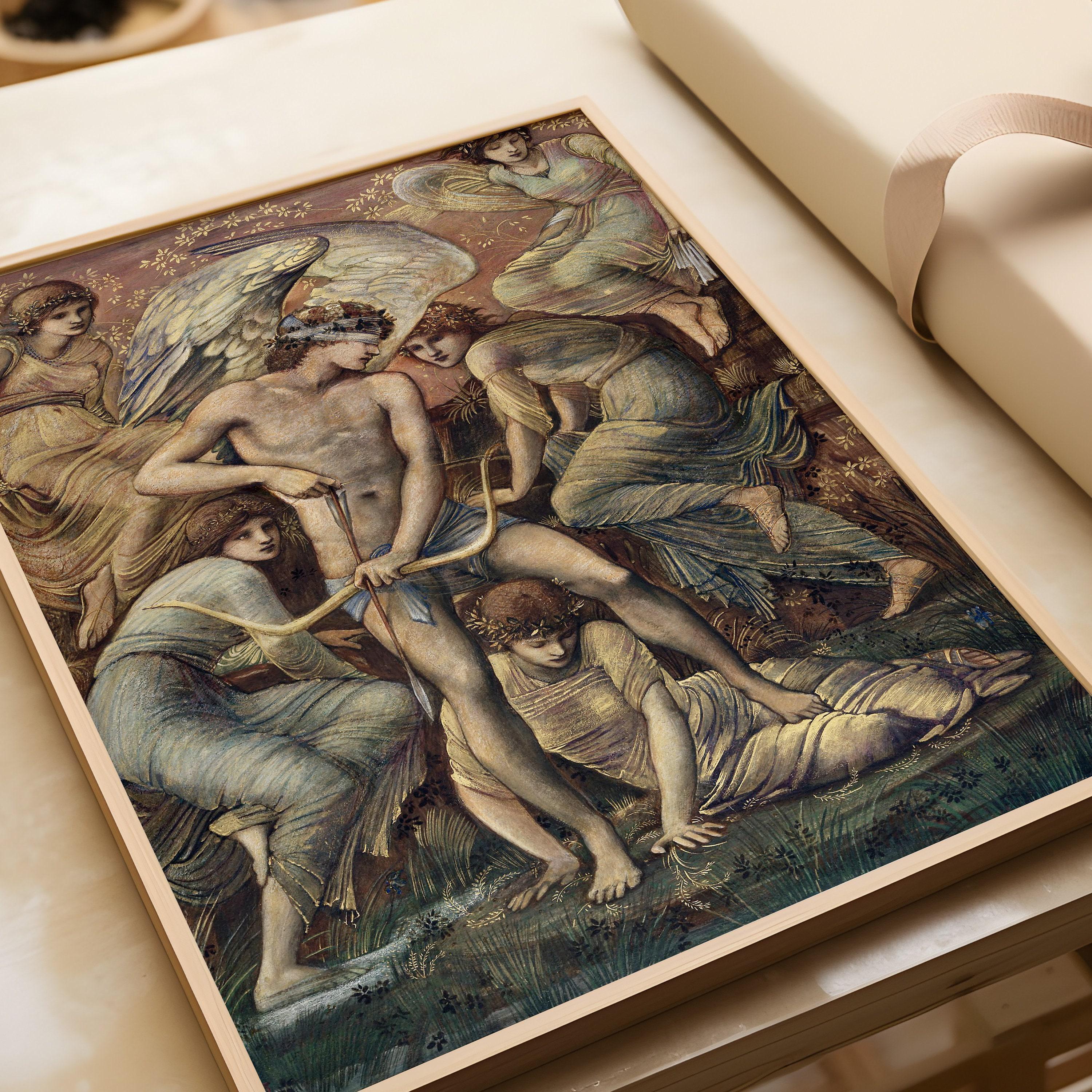Edward Burne - Jones - Cupid's Hunting Grounds | Famous Mythology Classic Art (available handframed or unframed) - 9ArtPrints