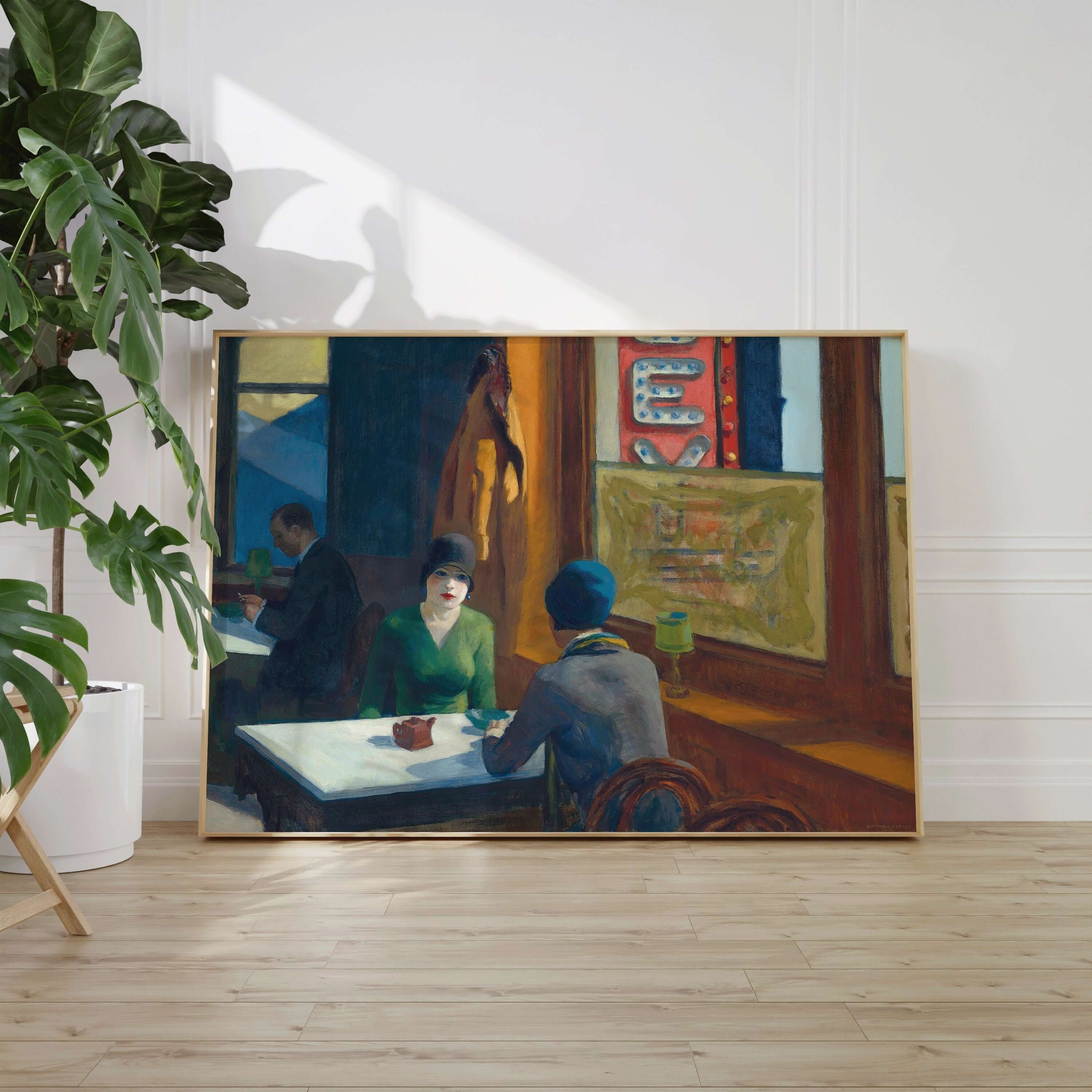 Edward Hopper - Cafe (Chop Suey) | Famous Art (available framed or unframed) - 9ArtPrints