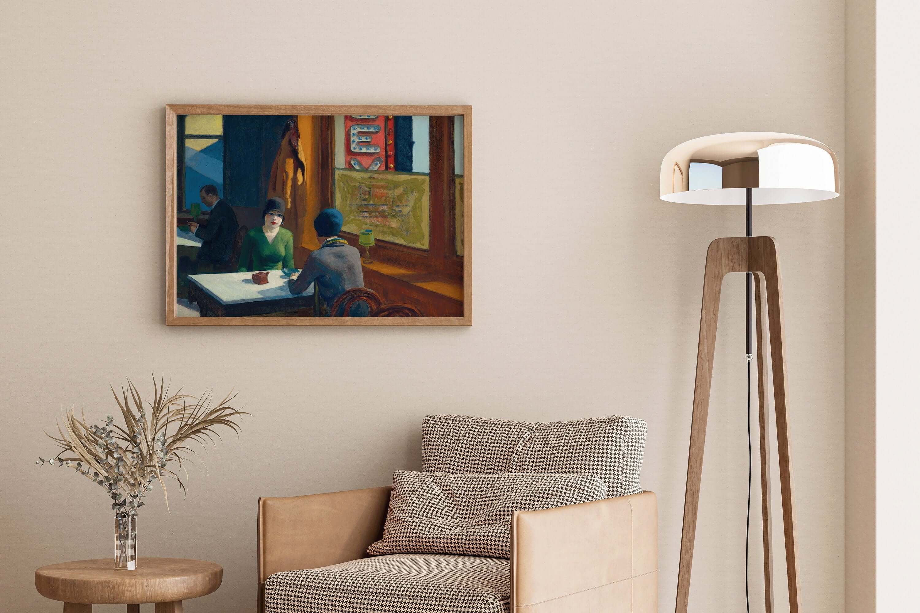 Edward Hopper - Cafe (Chop Suey) | Famous Art (available framed or unframed) - 9ArtPrints