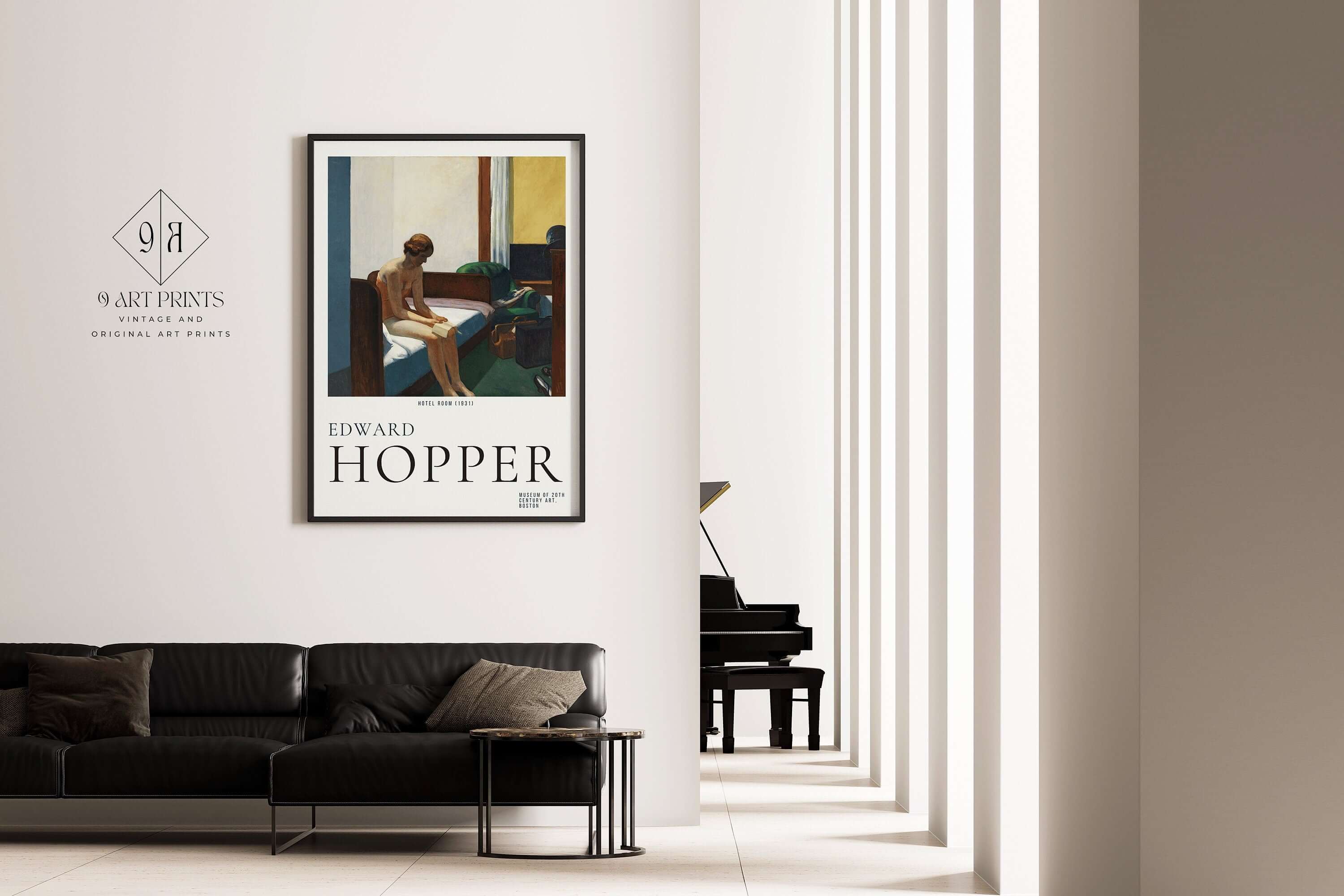 Edward Hopper - HOTEL ROOM | Famous Art (available framed or unframed) - 9ArtPrints