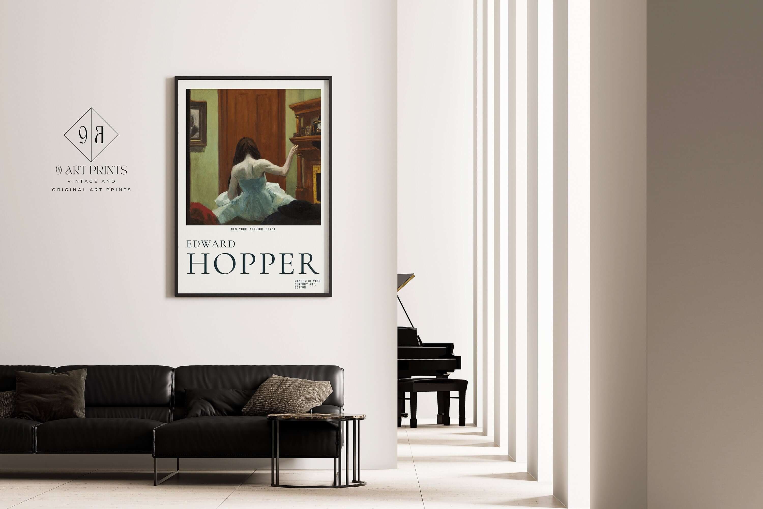 Edward Hopper - New York Interior | Famous Art (available framed or unframed) - 9ArtPrints