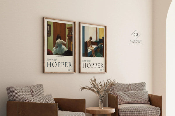 Edward Hopper — Statement Duo | New York Interior & Hotel Room | Art Print