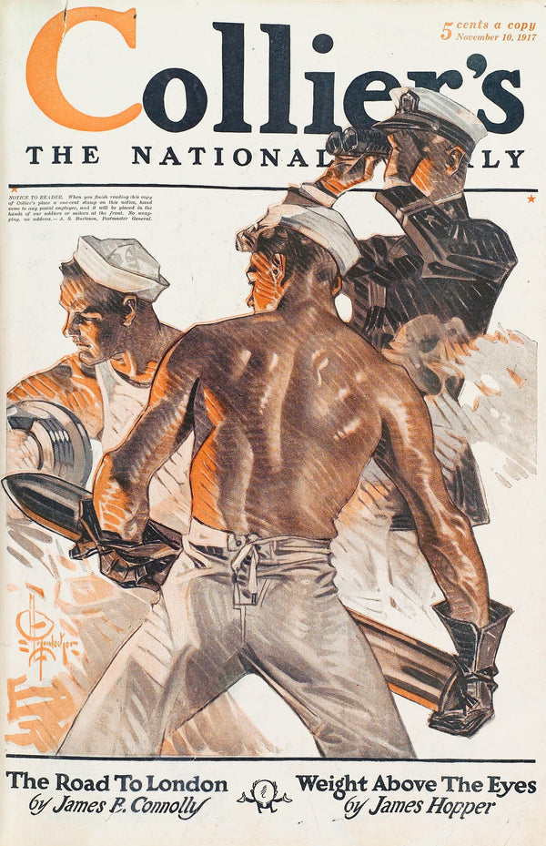 J.C. Leyendecker — Collier's Sailor (1917) | Vintage LGBTQ+ Art Print