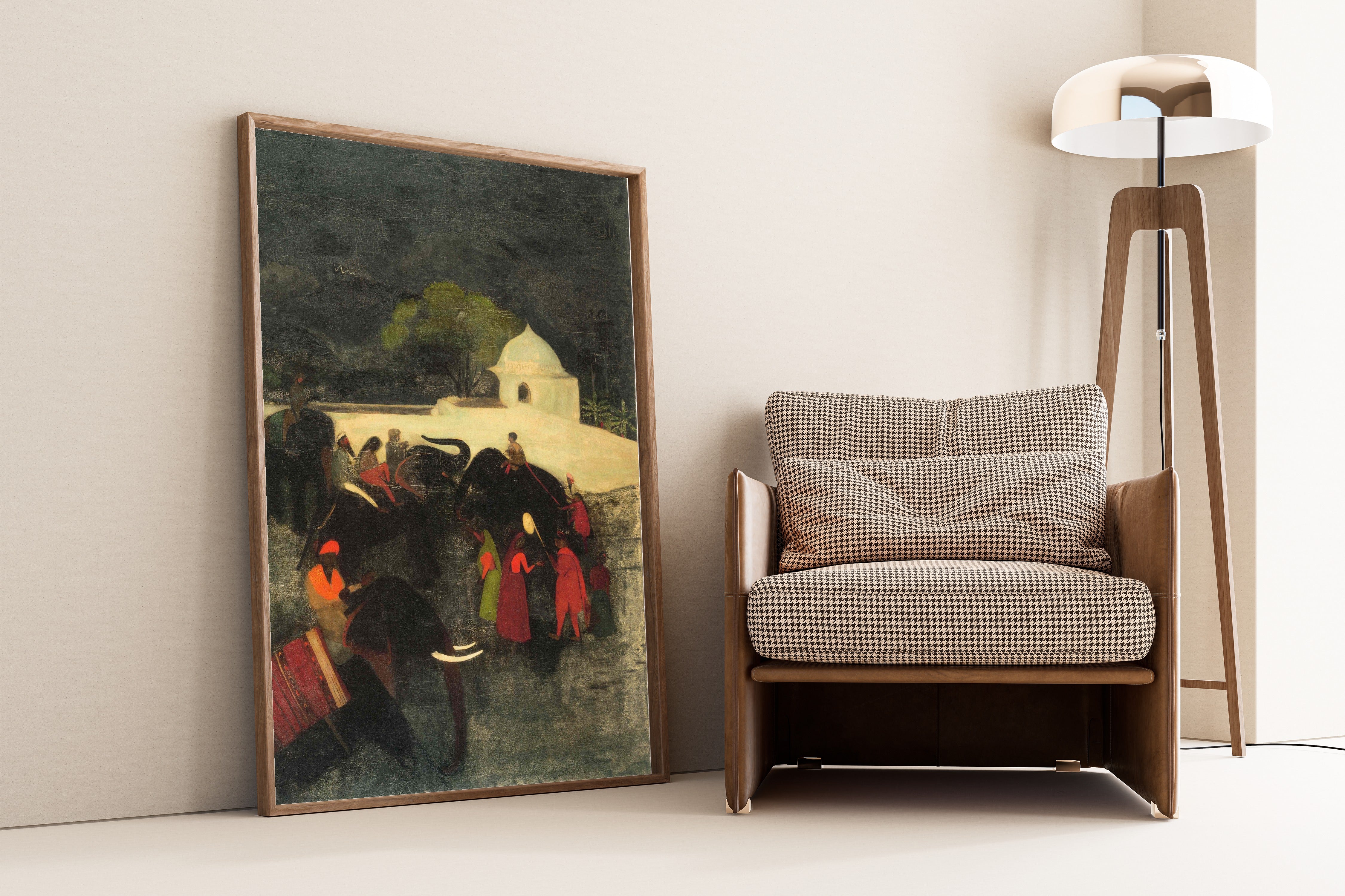 Amrita Sher-Gil — Elephant Promenade | Fine Art Giclée Print