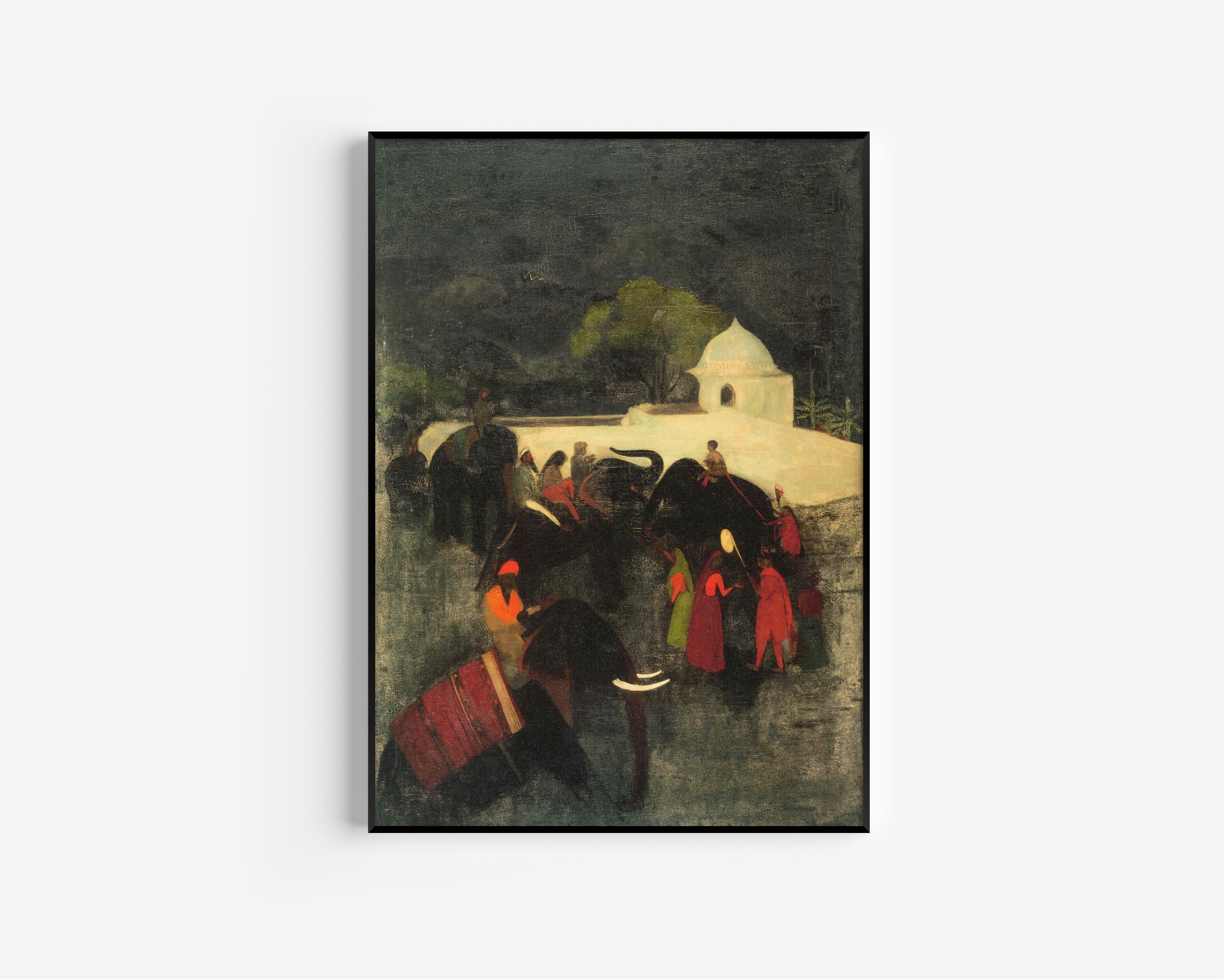 Amrita Sher-Gil — Elephant Promenade | Fine Art Giclée Print