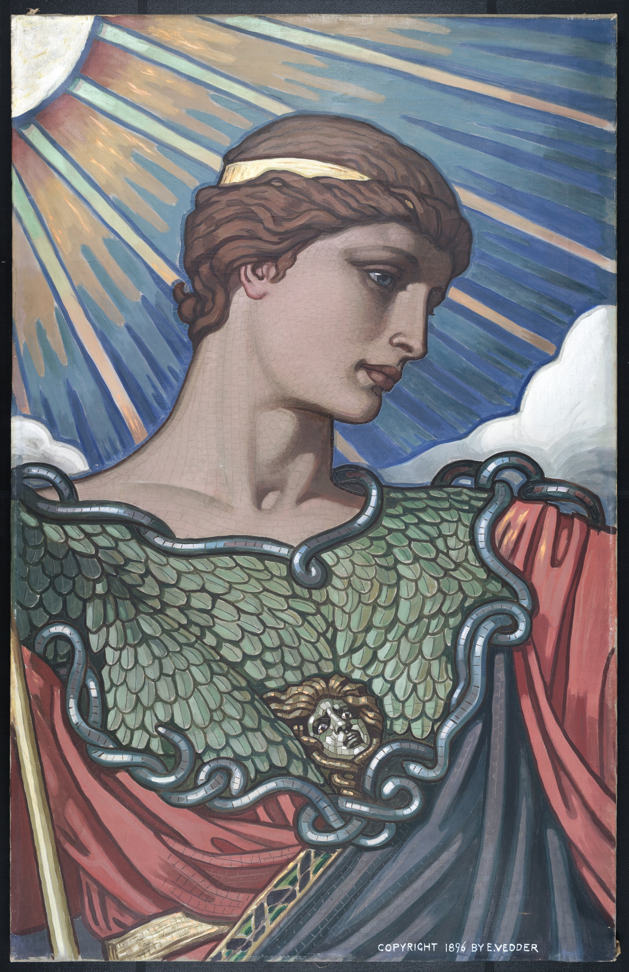 Elihu Vedder — Head of Minerva | Fine Art Giclée Print - 9ArtPrints