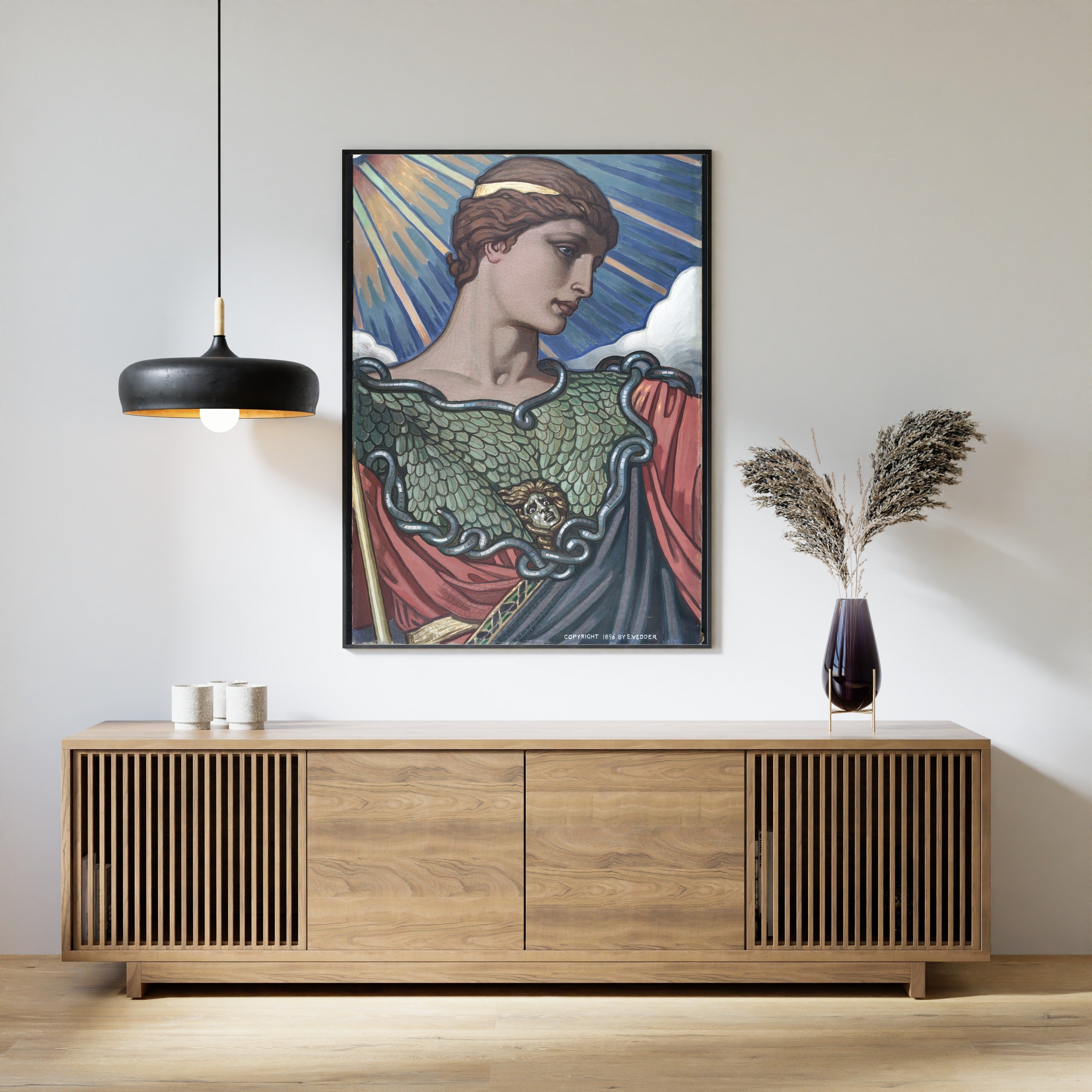 Elihu Vedder — Head of Minerva | Fine Art Giclée Print - 9ArtPrints