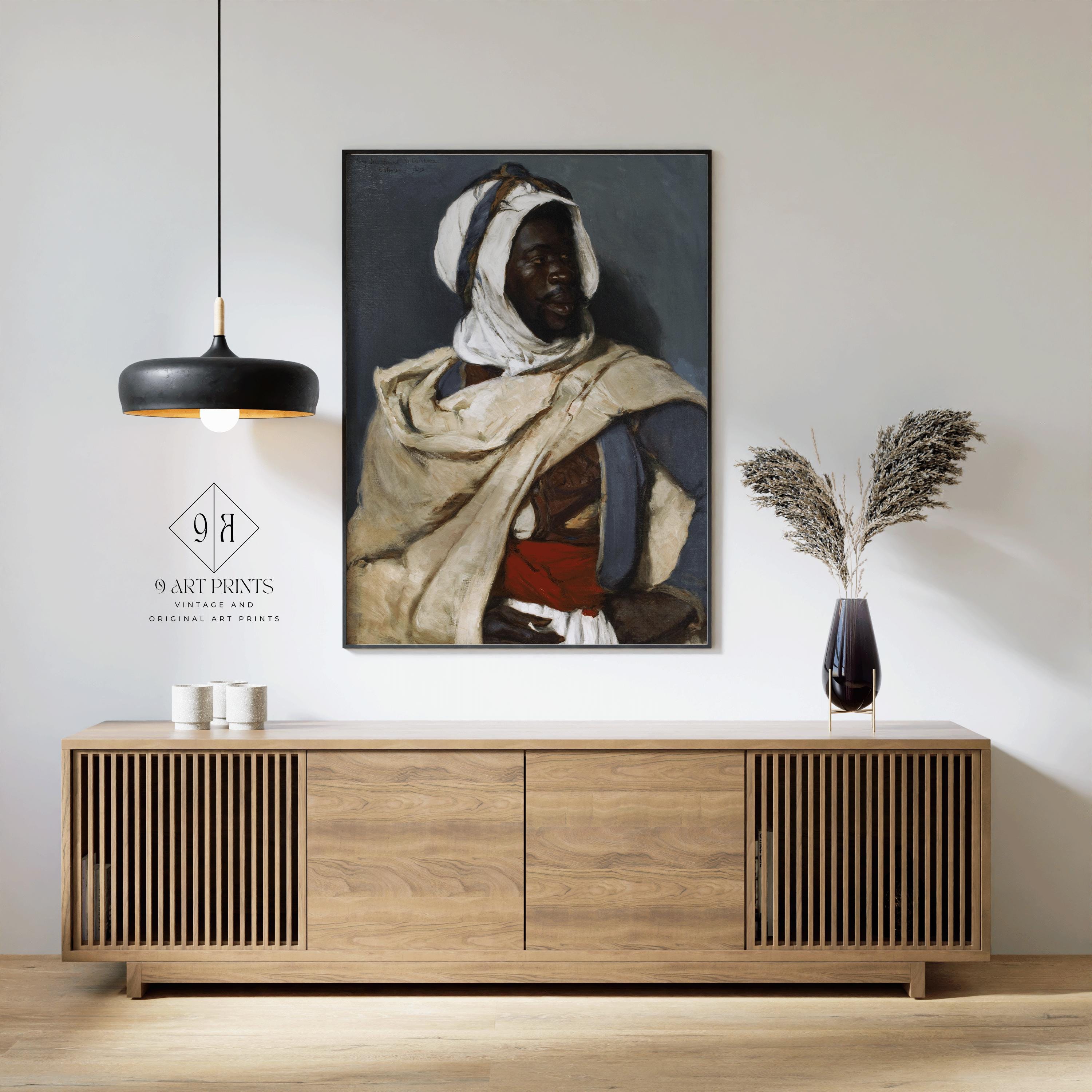 Elizabeth Nourse - An Algerian Mam | Famous Orientalist Art (available handframed or unframed) - 9ArtPrints