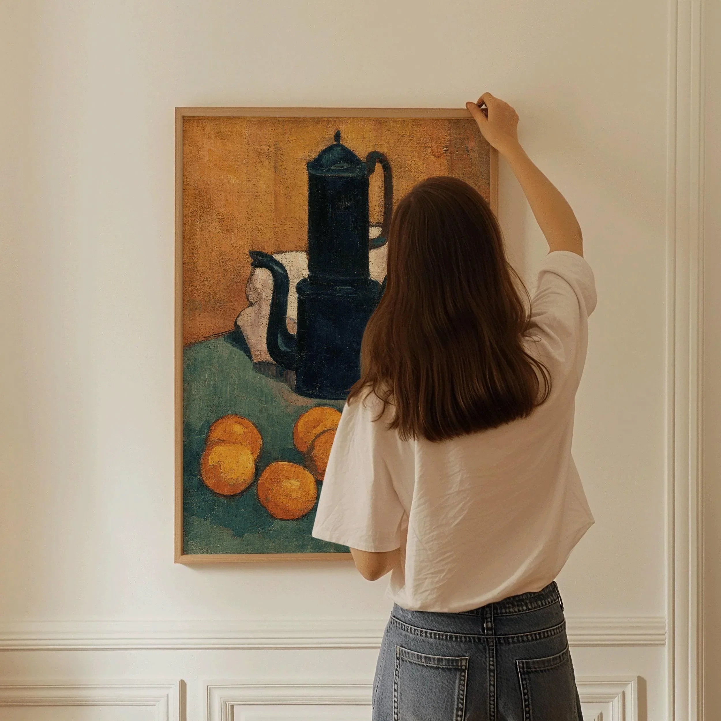 Emile Bernard Still Life Art Print: The Blue Coffee Pot (Framed or Unframed) - 9ArtPrints