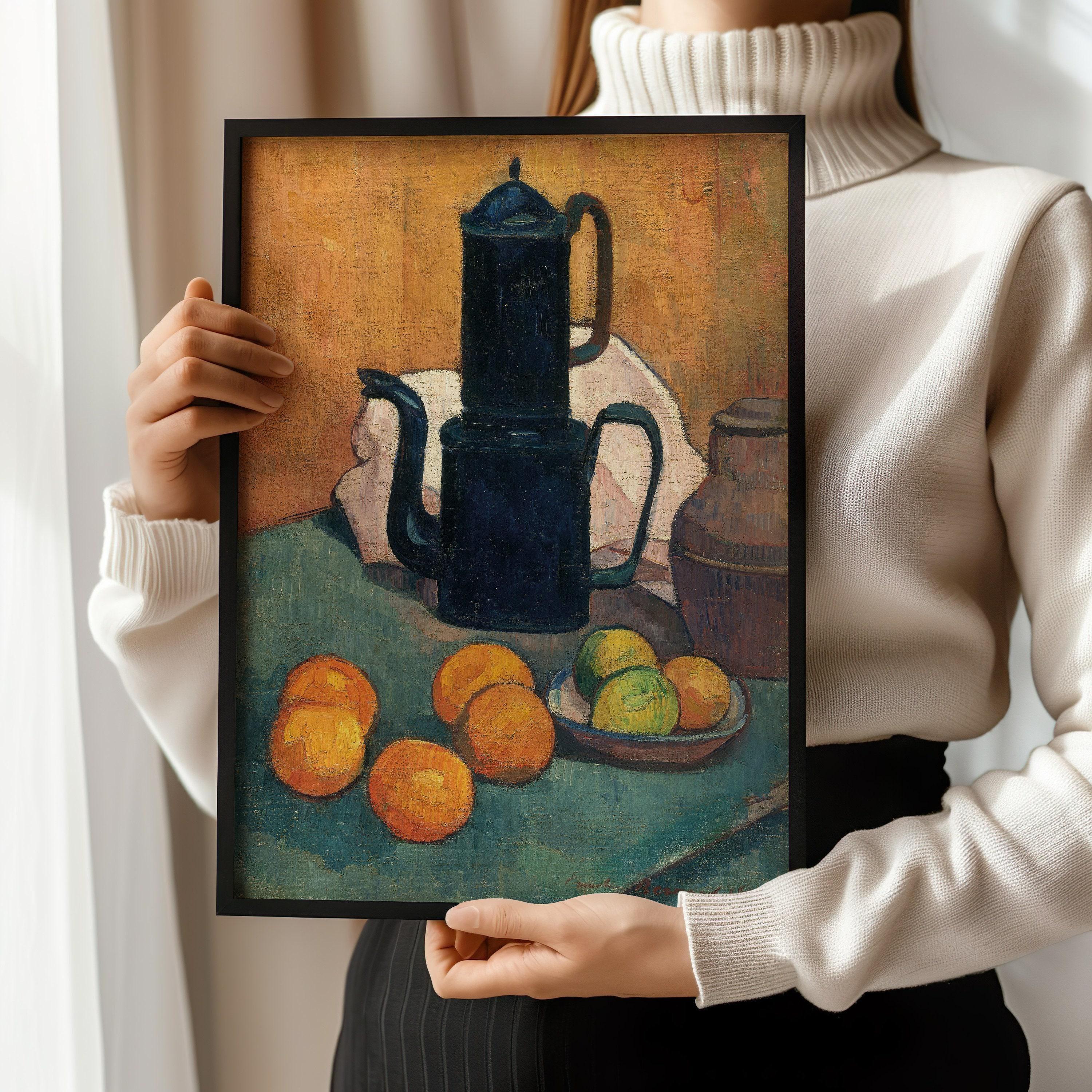 Emile Bernard Still Life Art Print: The Blue Coffee Pot (Framed or Unframed) - 9ArtPrints