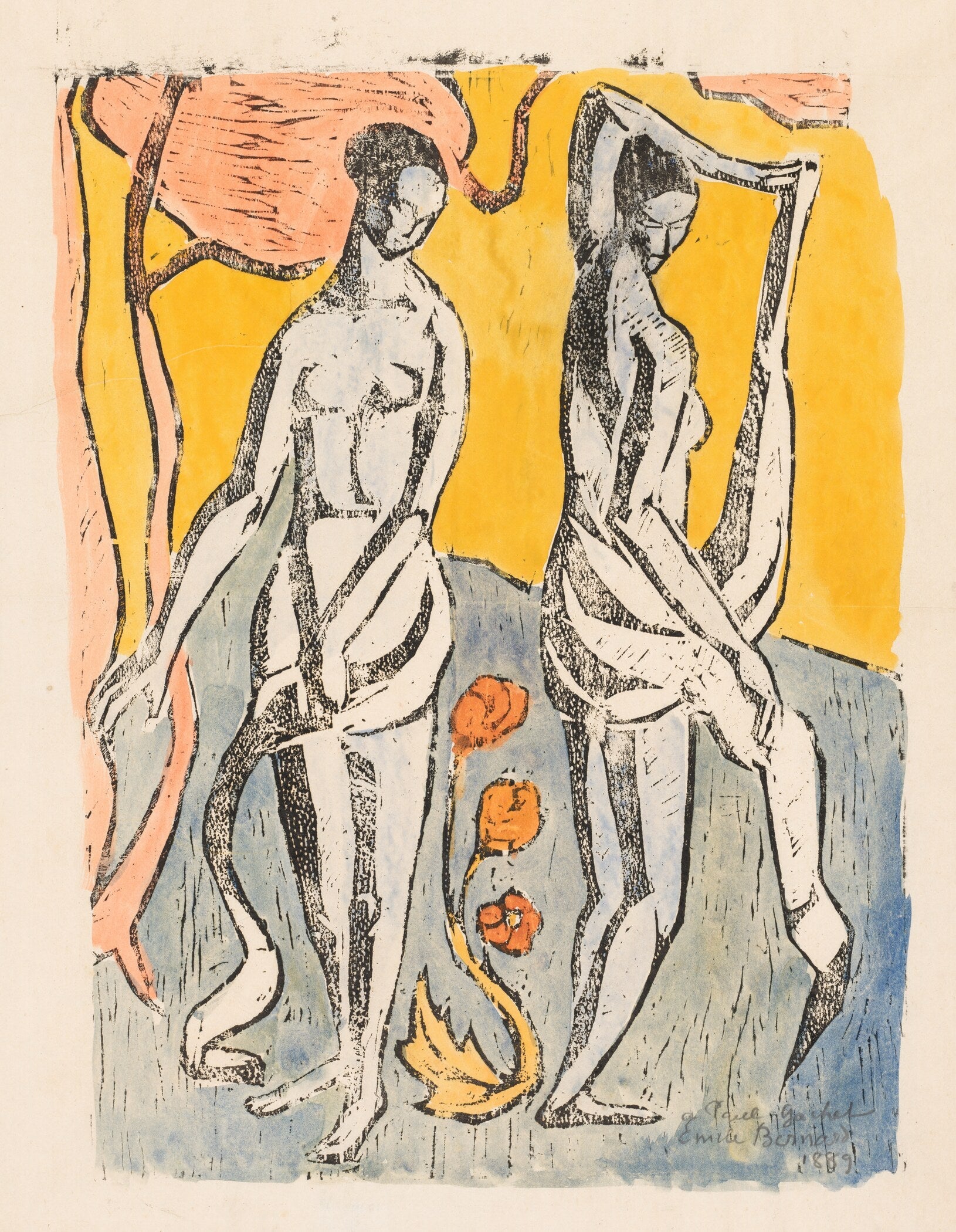 Émile Bernard — The Nymphs | Post-Impressionist Fine Art Print - 9ArtPrints
