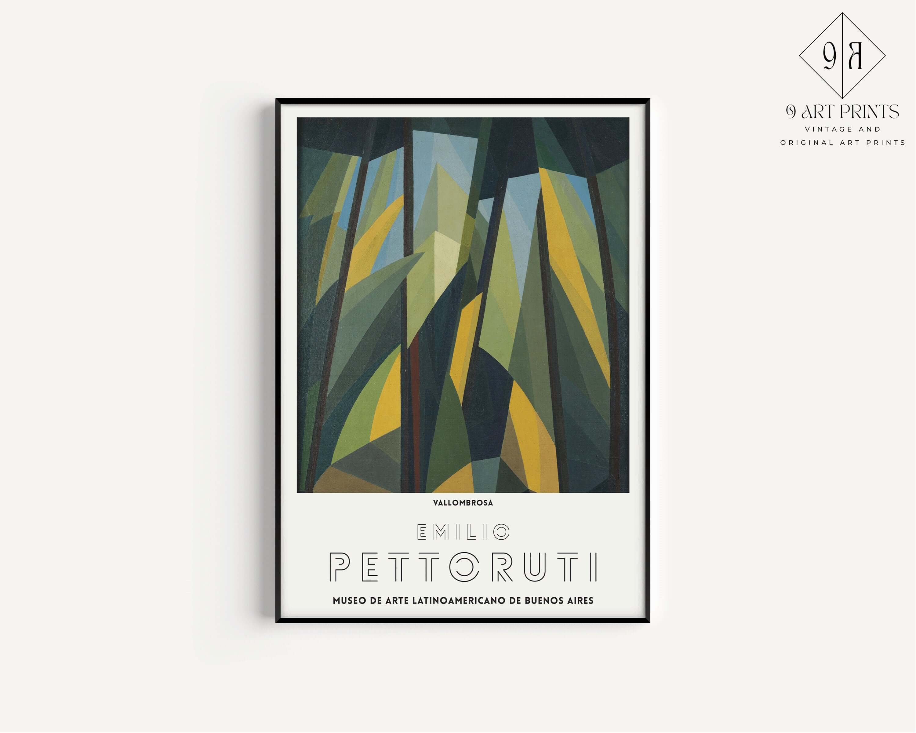 Emilio Pettoruti - Vallombrosa | Famous Cubist Art (available framed or unframed) - 9ArtPrints