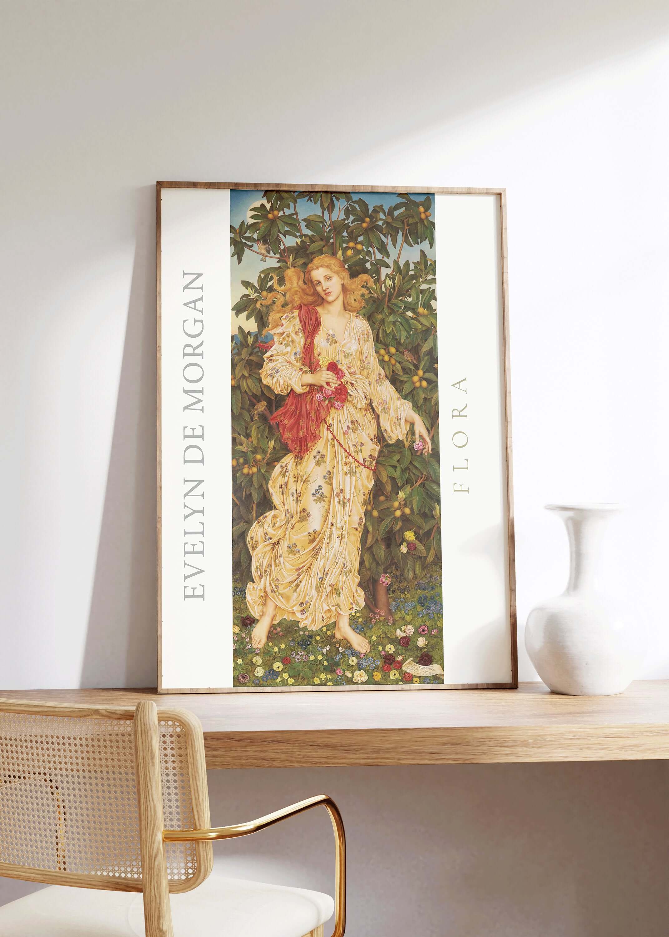 Evelyn De Morgan - Flora | Famous Art (available framed or unframed) - 9ArtPrints