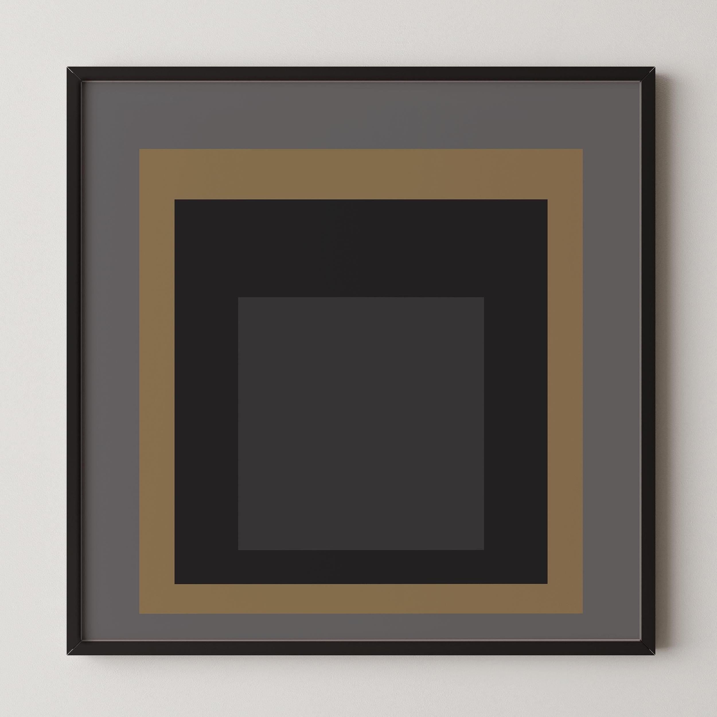 Extraction - Josef Albers Inspired 'Homage to the Square' Giclée Print: Mid - Century Modern Art (1x1) - 9ArtPrints