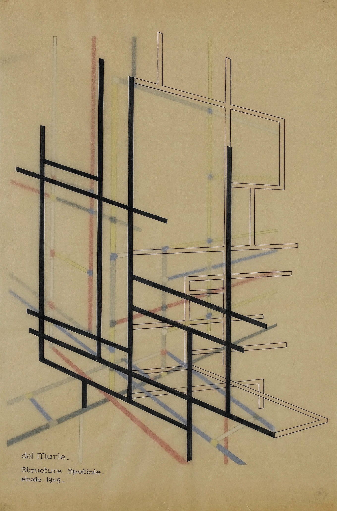 Félix Del Marle — Structure Spéciale | Neo-Plasticist Fine Art Print - 9ArtPrints