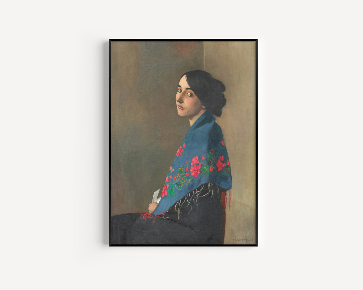 Félix Vallotton — Femme au chale bleu | Fine Art Print