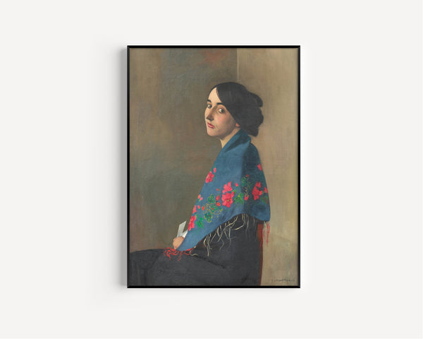 Félix Vallotton — Femme au chale bleu | Fine Art Print