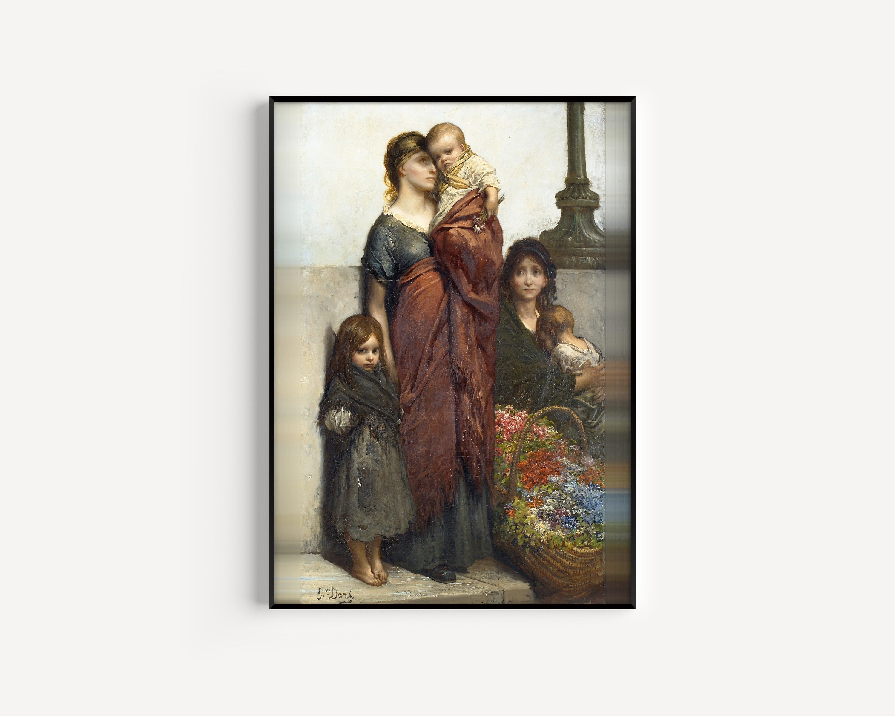 Gustave Doré — Flower Sellers of London | Fine Art Print