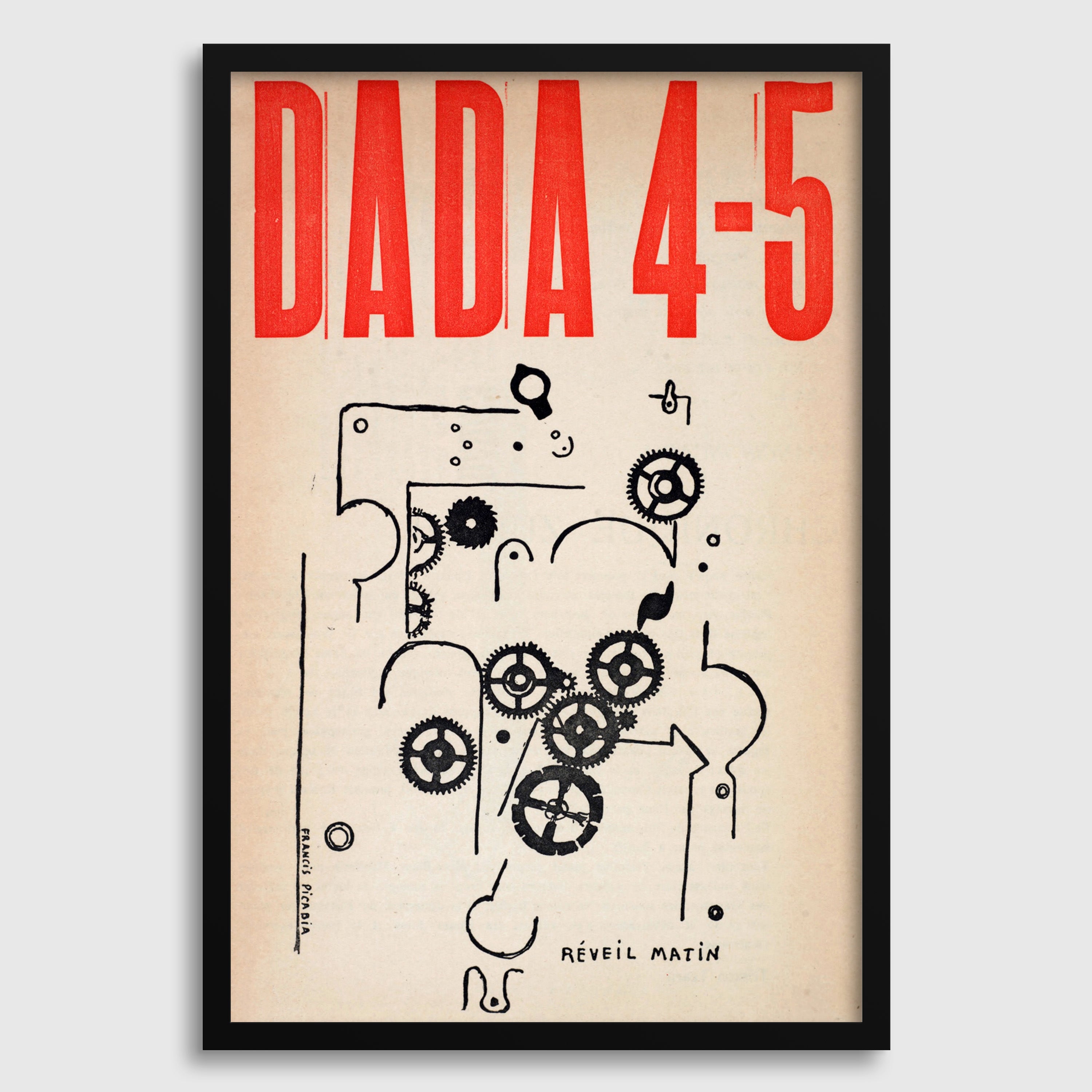 Francis Picabia - Da - da 4 - 5 | Modern Abstract Art (available handframed or unframed) - 9ArtPrints
