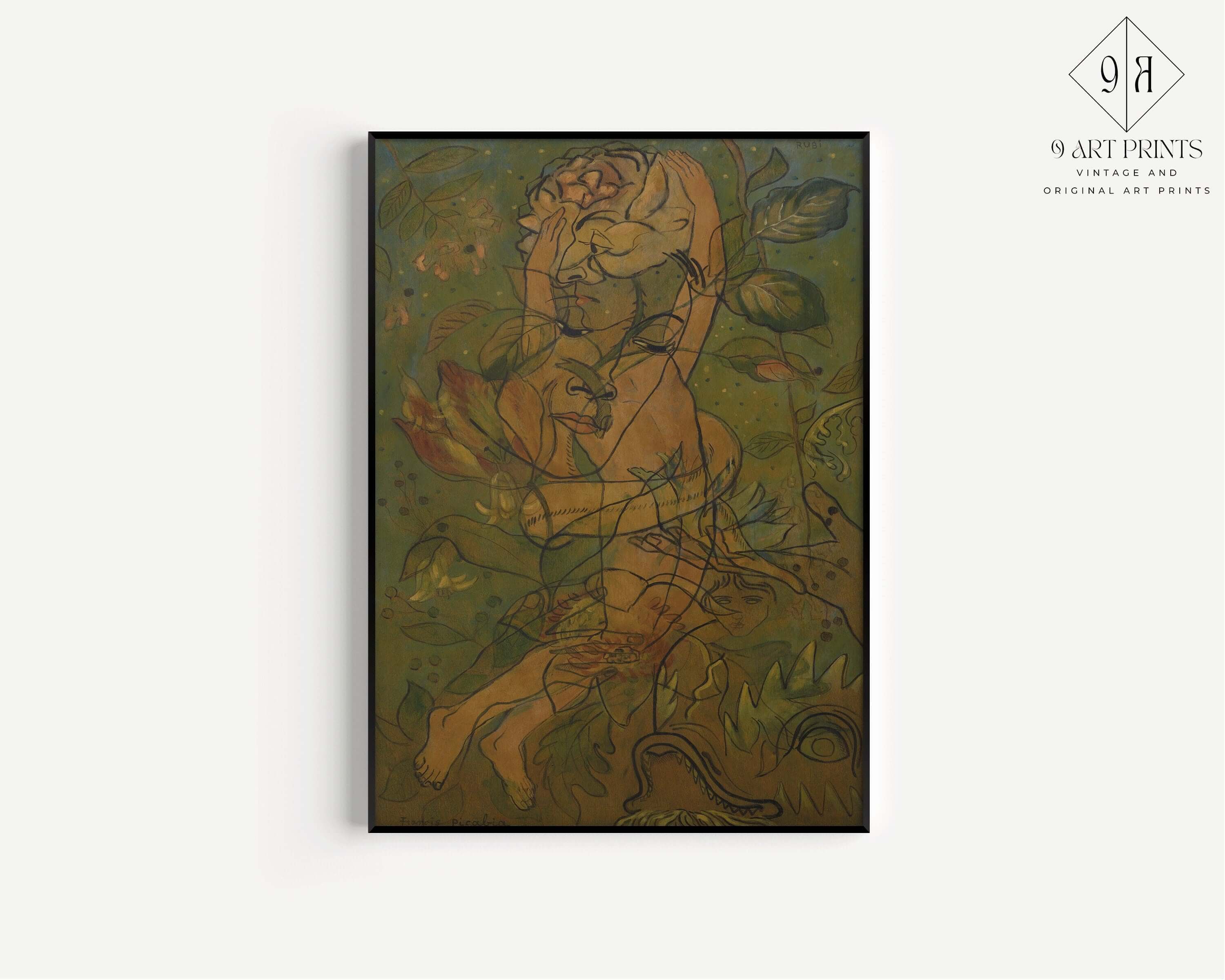 Francis Picabia - Rubi (1929) | Famous Modern Abstract Art (available framed or unframed) - 9ArtPrints