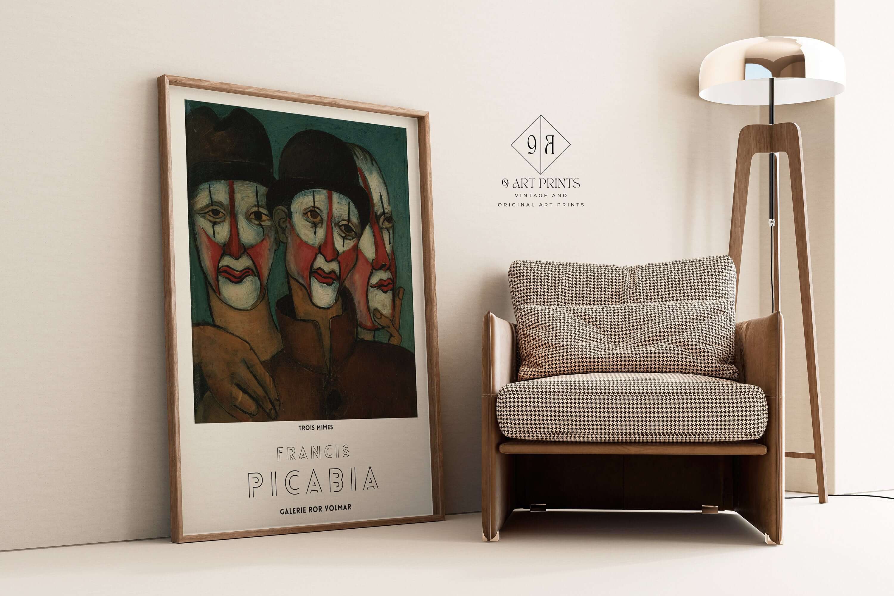 Francis Picabia - Trois Mimes | Modern Art (available framed or unframed) - 9ArtPrints