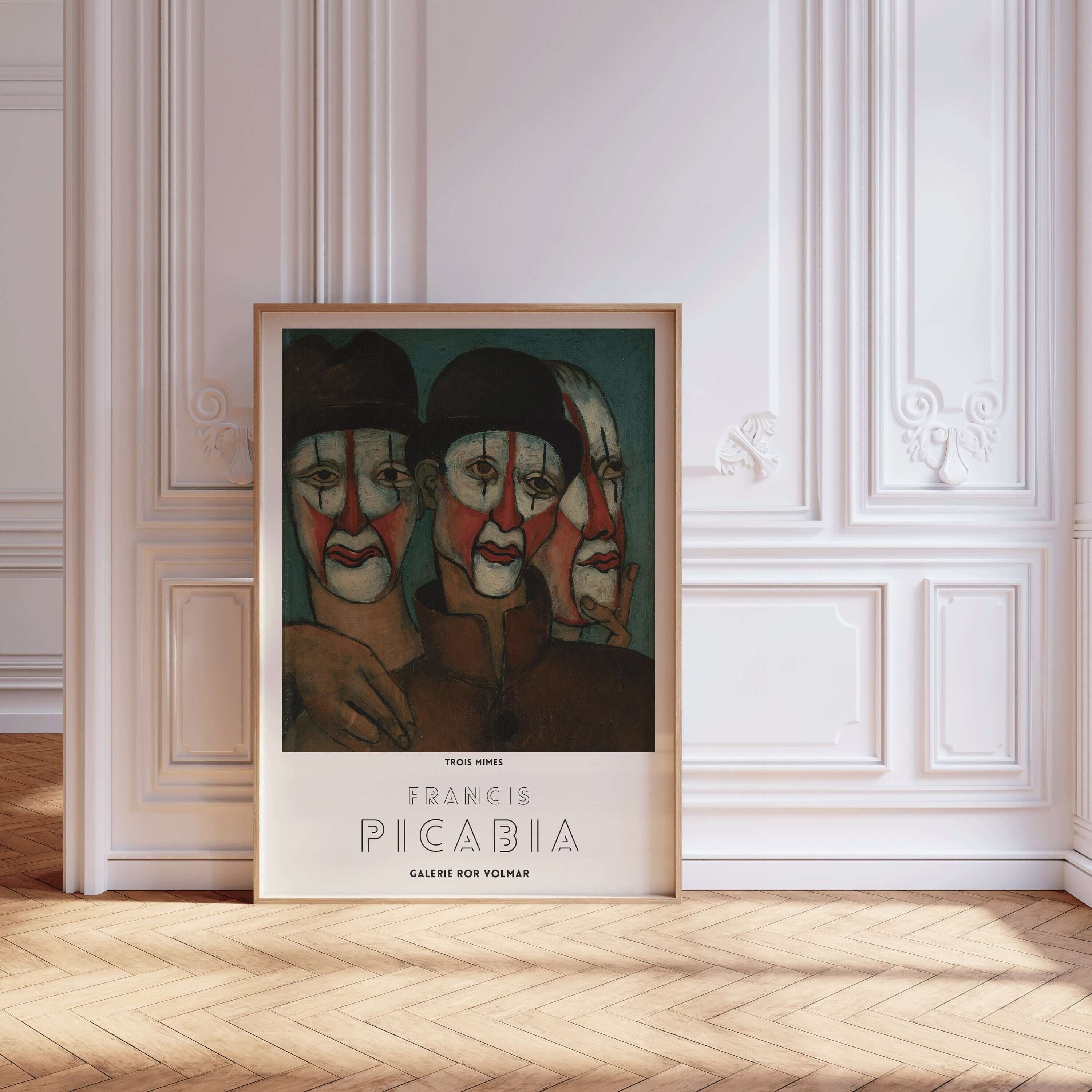 Francis Picabia - Trois Mimes | Modern Art (available framed or unframed) - 9ArtPrints