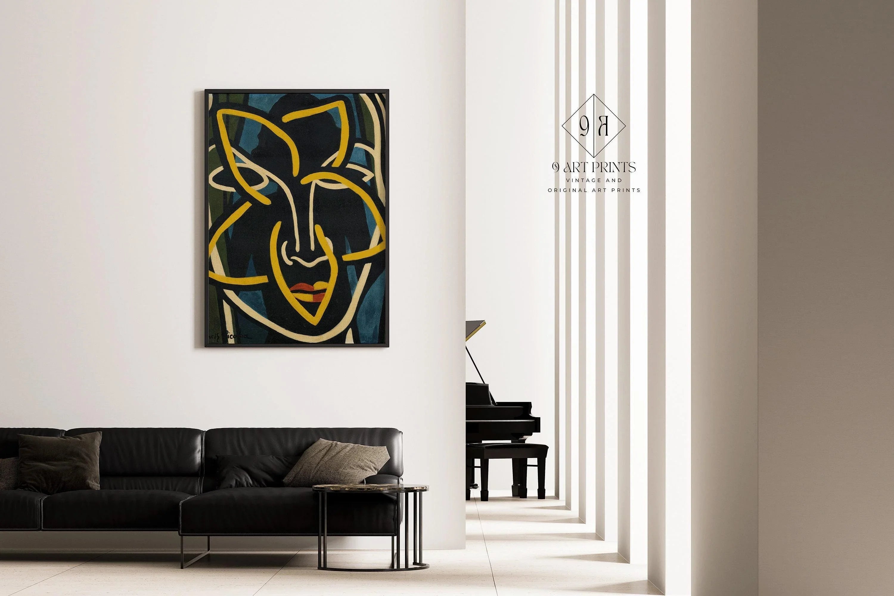 Francis Picabia - Untitled (1939) | Famous Modern Abstract Art (available handframed or unframed) - 9ArtPrints