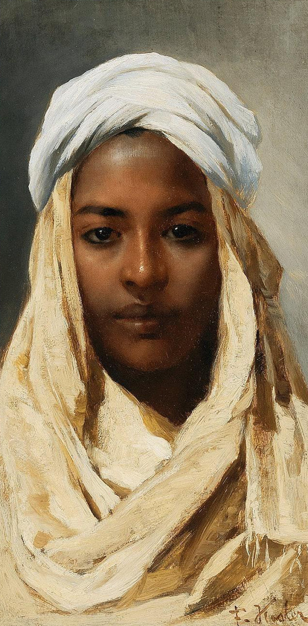 Franz Xaver Kosler — Young Bedouin Woman | Orientalist Portrait Print