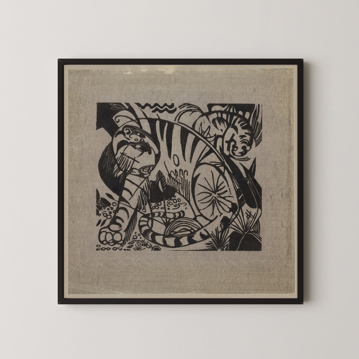Franz Marc — Tiger (Woodcut) | Expressionist Fine Art Print