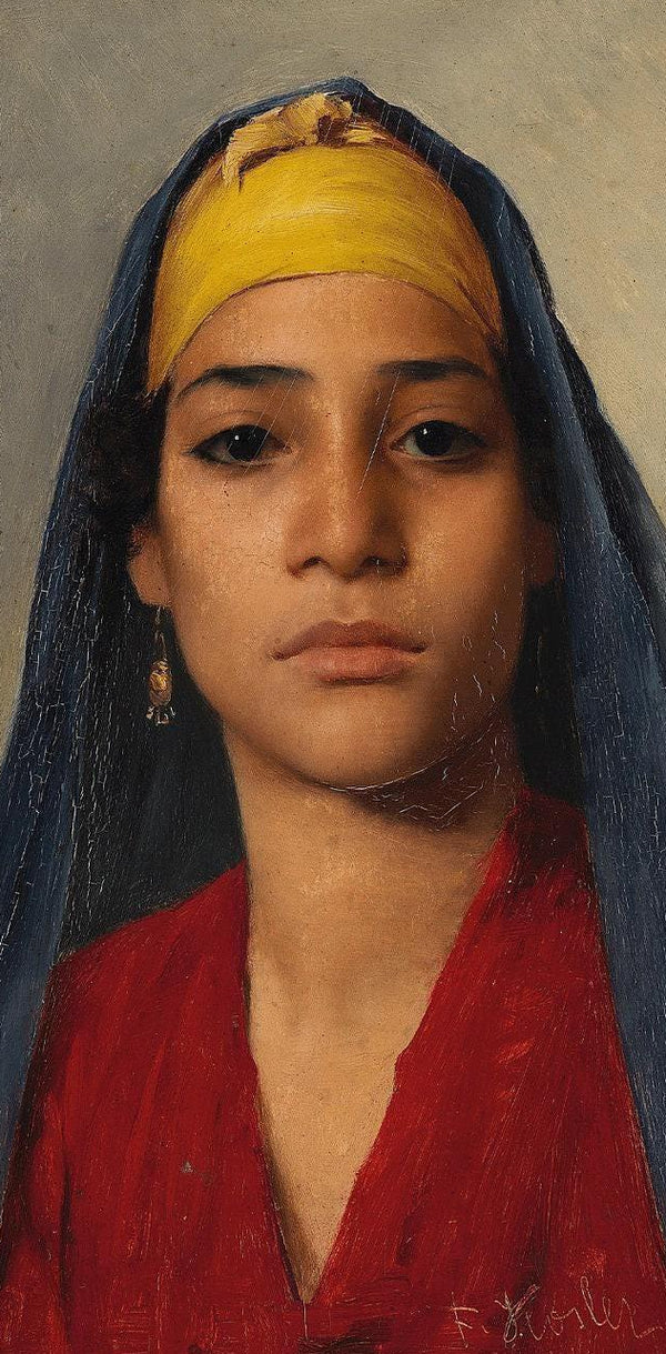 Franz Xaver Kosler — Young Egyptian Woman | Orientalist Portrait Print
