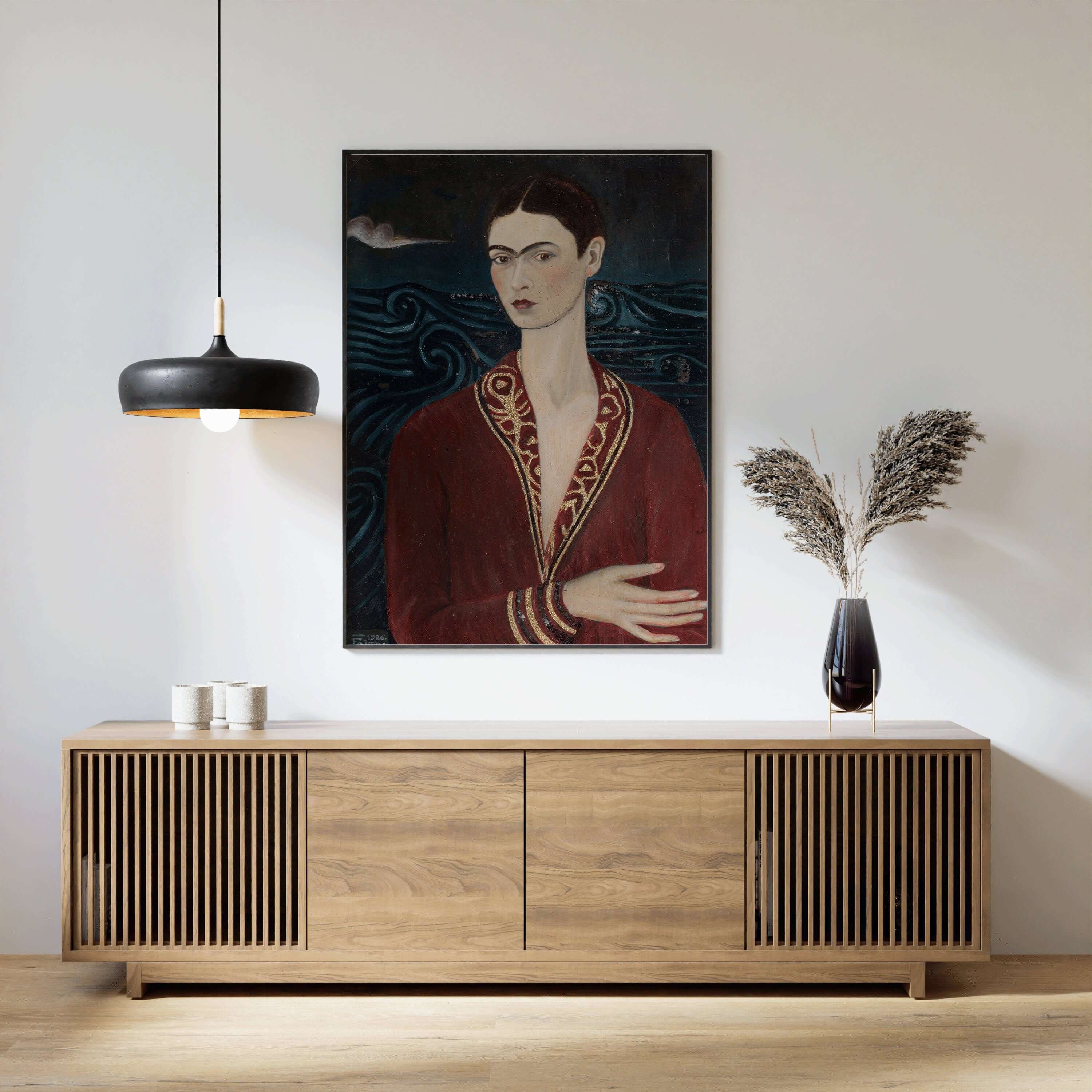 Frida Kahlo - Velvet Dress | Famous Art (available framed or unframed) - 9ArtPrints