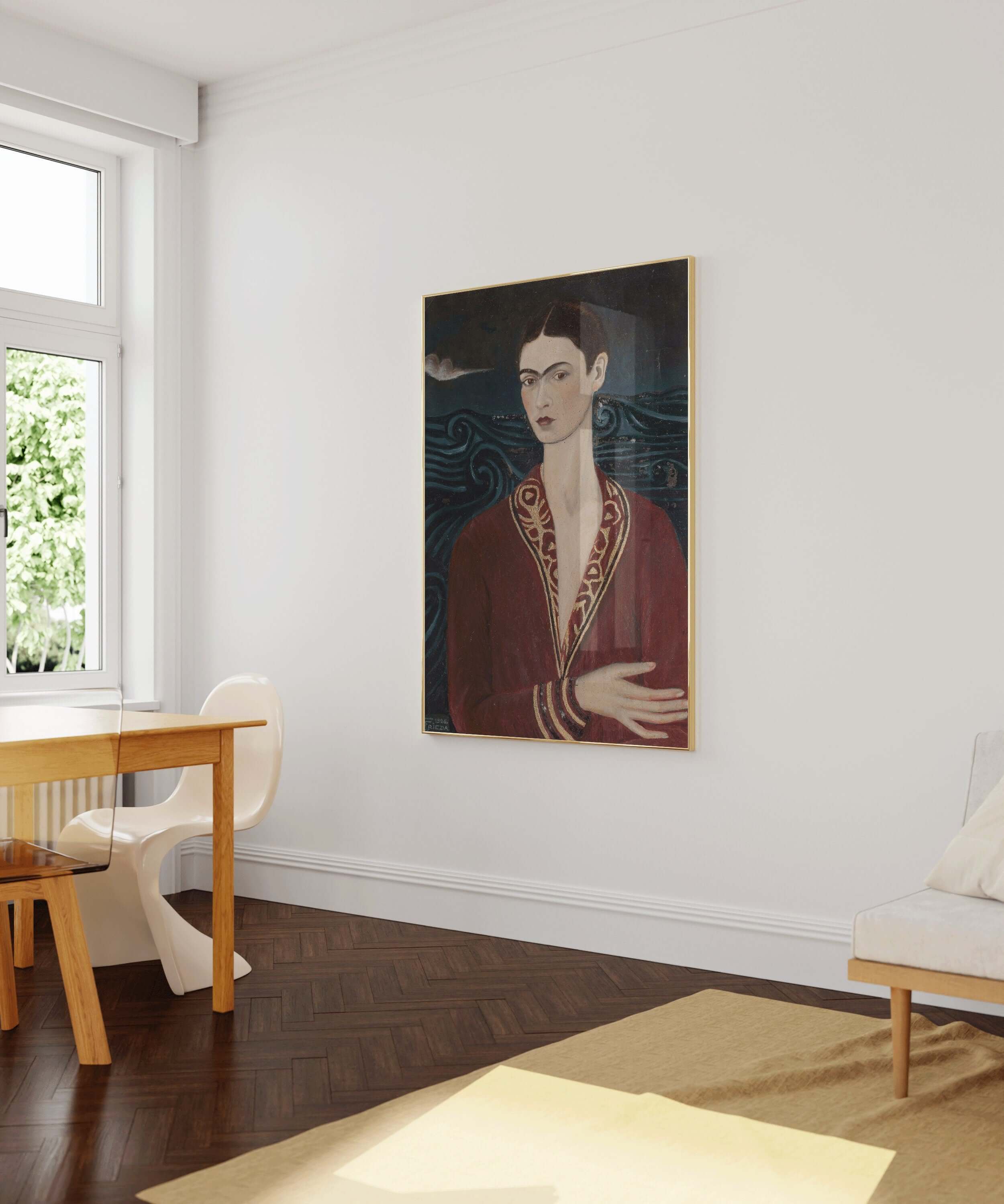 Frida Kahlo - Velvet Dress | Famous Art (available framed or unframed) - 9ArtPrints