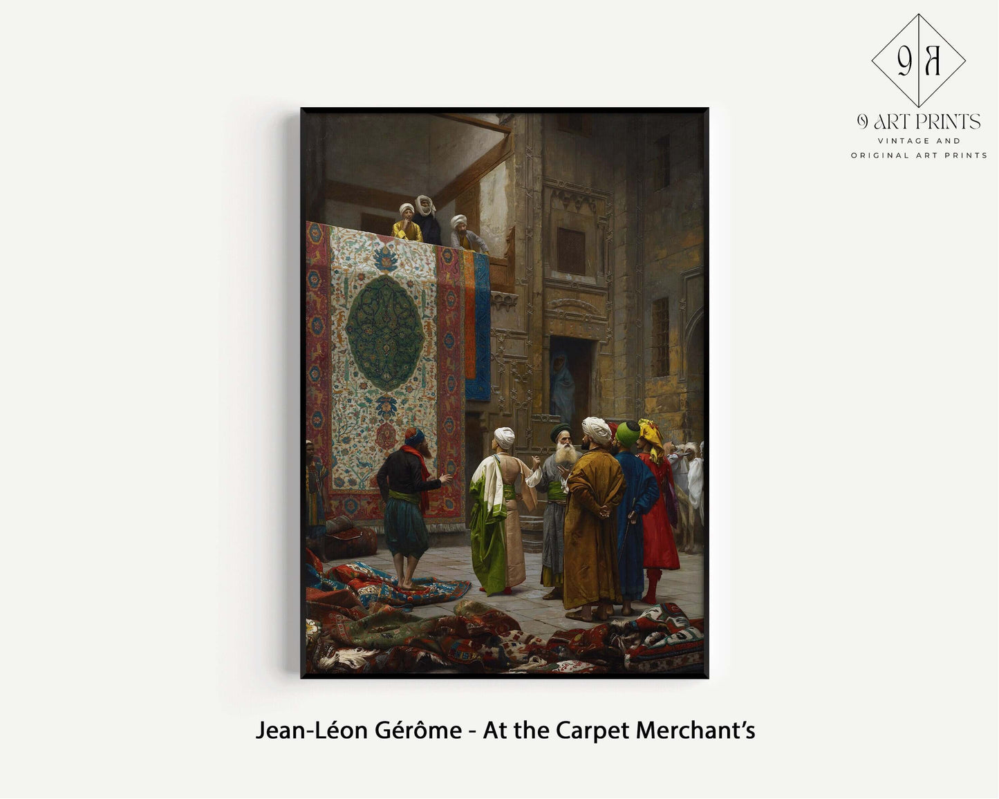 Gallery Wall Set of 9 Orientalist Art Prints | Jean - Leon Gerome, Rudolf Ernst and Jules Lefebvre (available framed or unframed) - 9ArtPrints