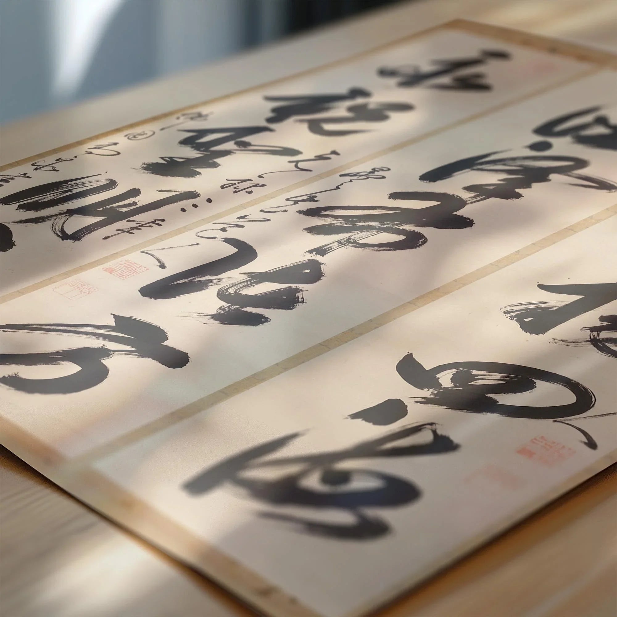 Gaoquan Xingdun - Calligraphy Triptych (17th Century) | Chinese Calligraphy Art (available handframed or unframed) - 9ArtPrints