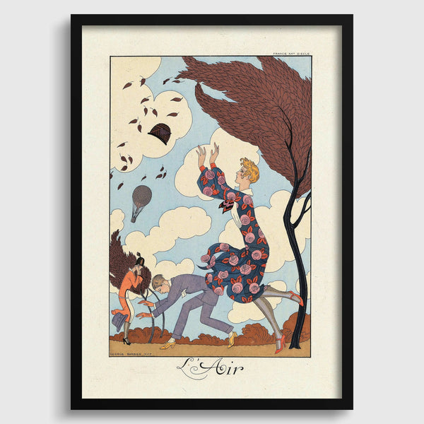 George Barbier — L'Air | Art Nouveau Fashion Illustration Print