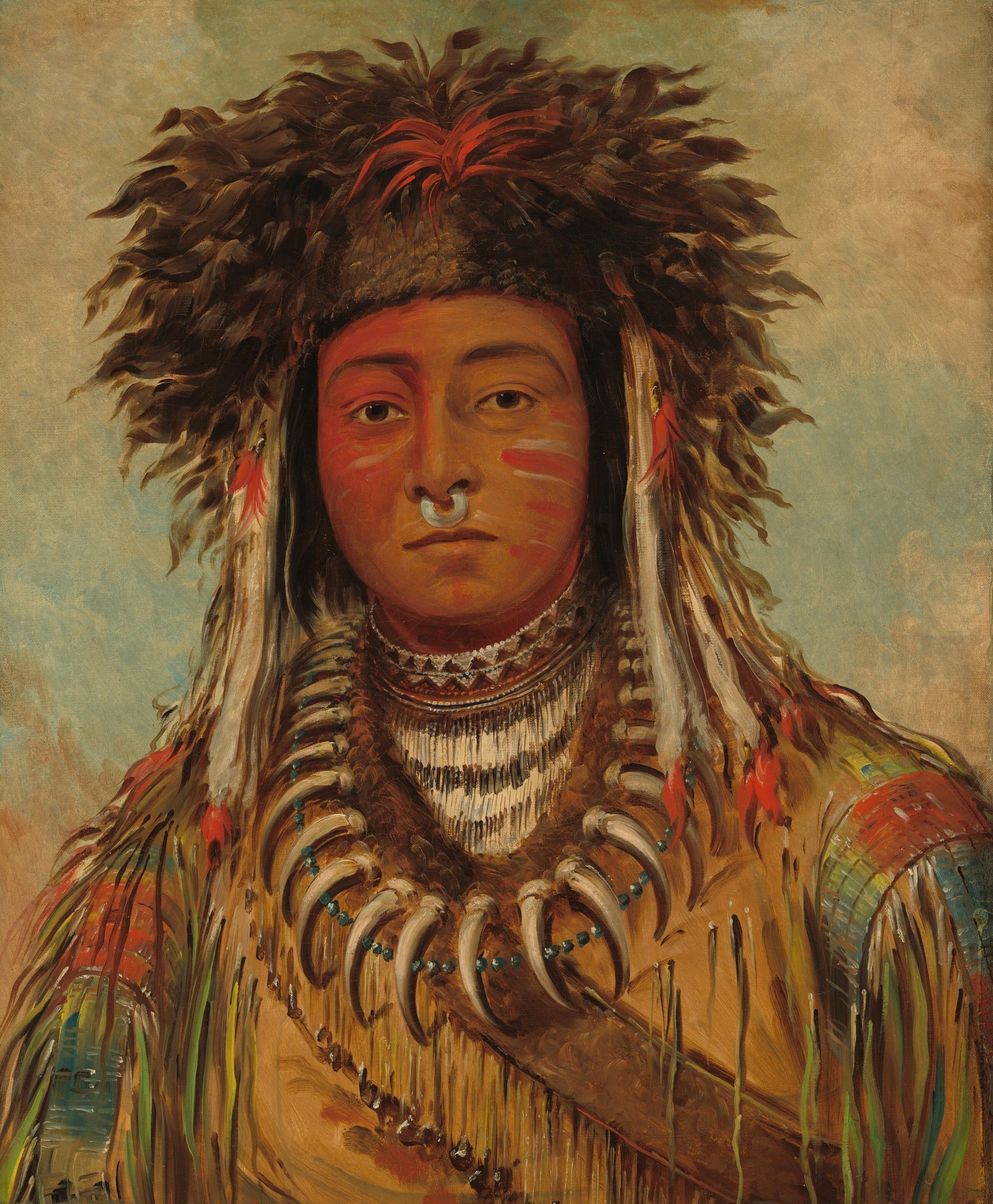 George Catlin — Ojibway Boy Chief | Fine Art Print - 9ArtPrints