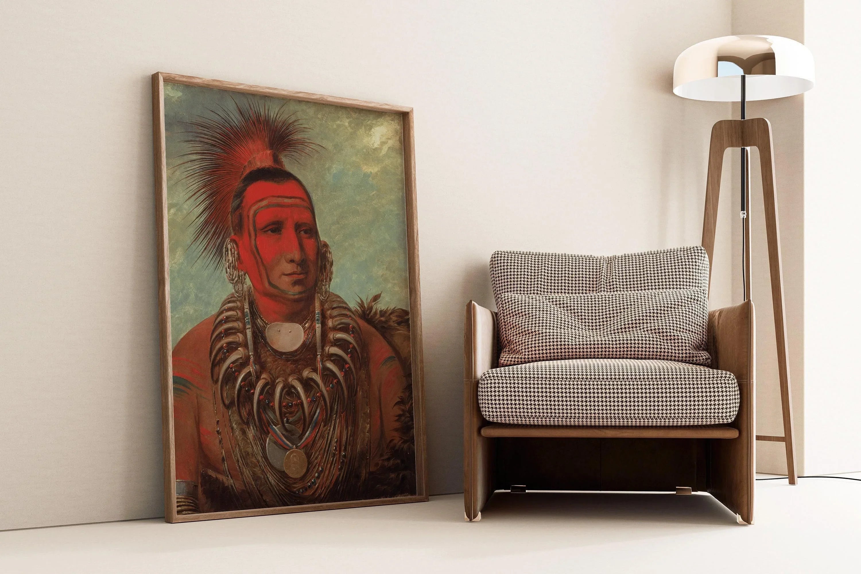 George Catlin Print: Little Wolf, Native American Portrait Art - 9ArtPrints