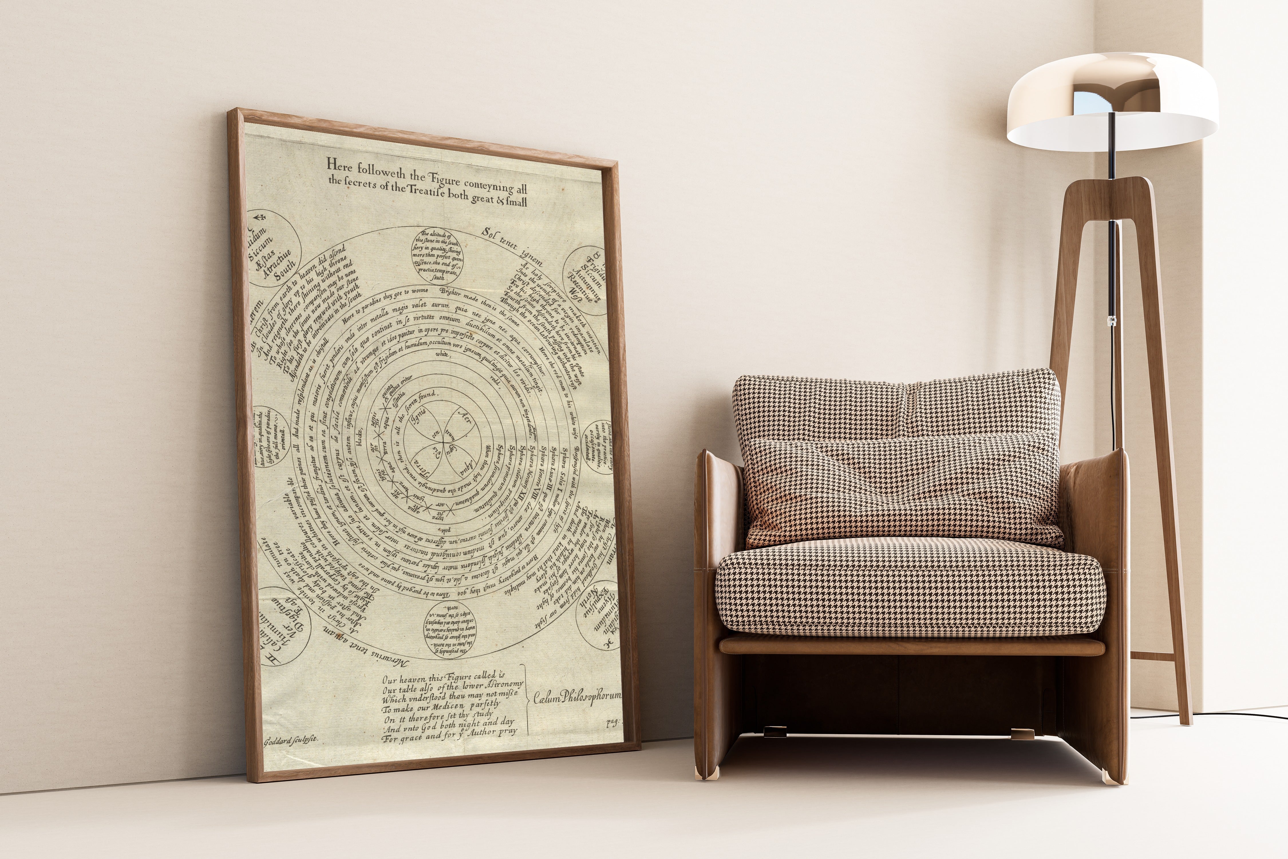 George Ripley — The Wheel of Alchemy (Cælum Philosophorum) | Fine Art Giclée Print - 9ArtPrints